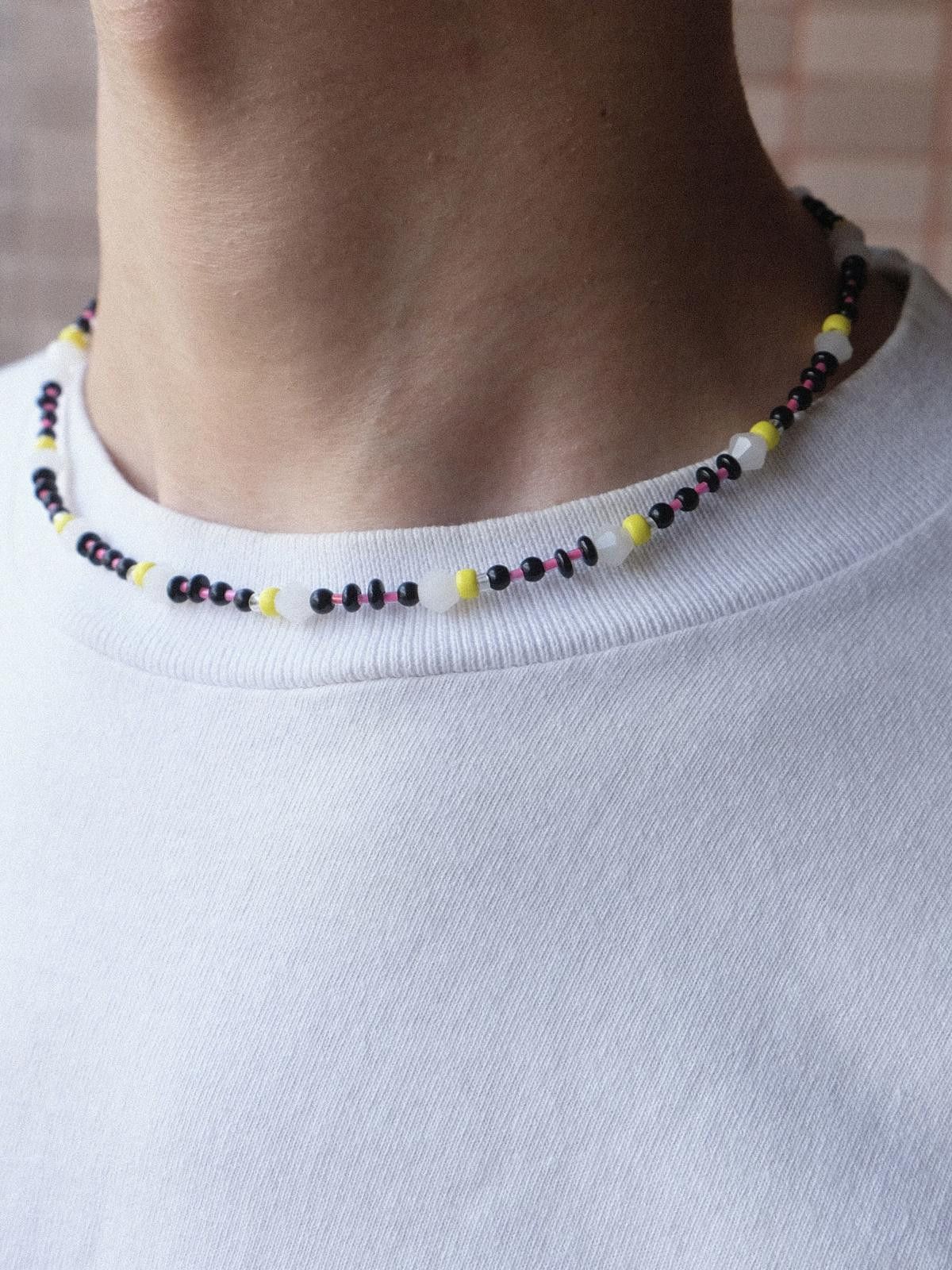 Handmade Futurism Style Japan Seed Beads Handmade Beaded Necklace Size ONE SIZE - 2 Thumbnail