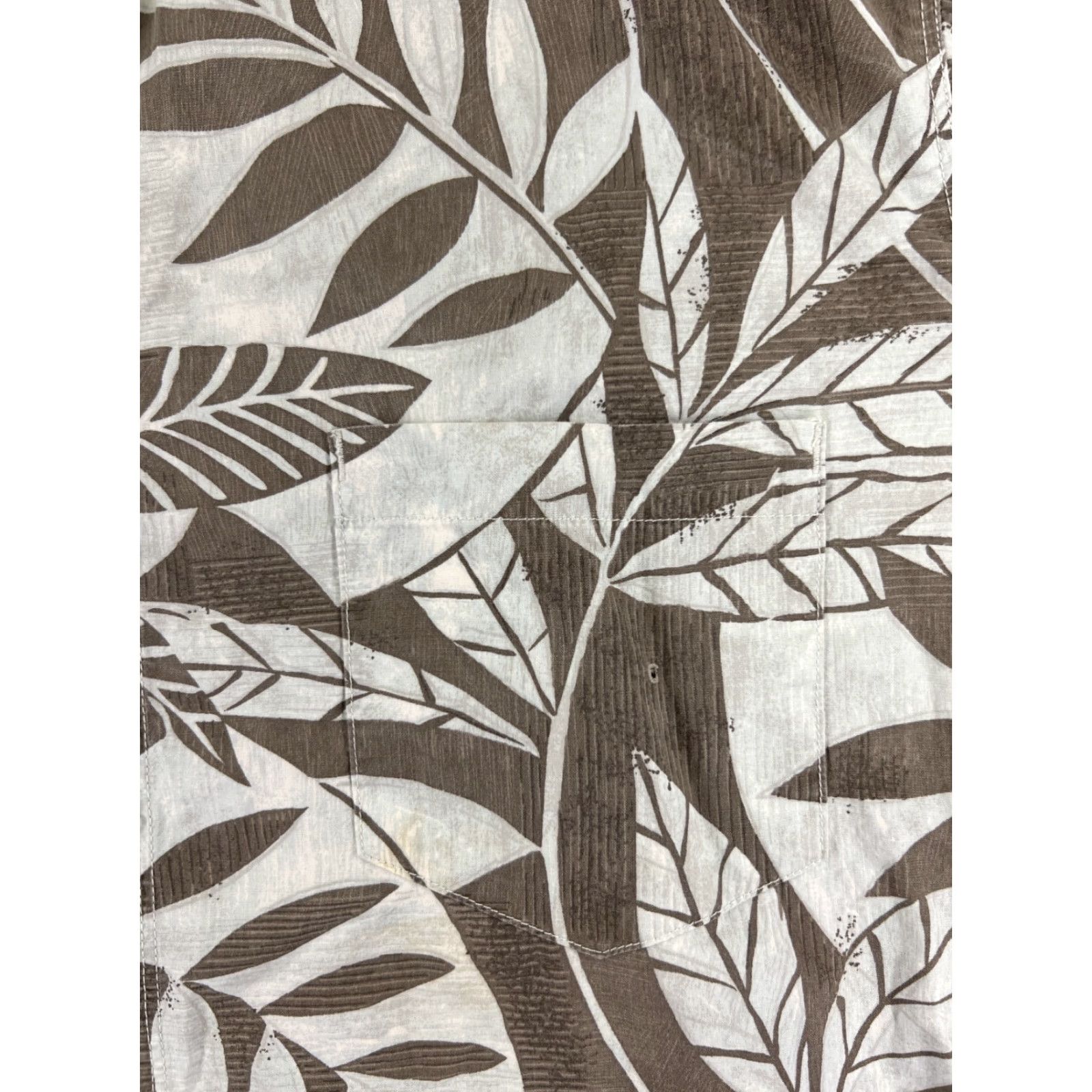 Vintage Pau Hana Hawaiian Shirt Adult Large Brown Floral Cotton Short Sleeve Button Up Mens Size US L / EU 52-54 / 3 - 6 Thumbnail