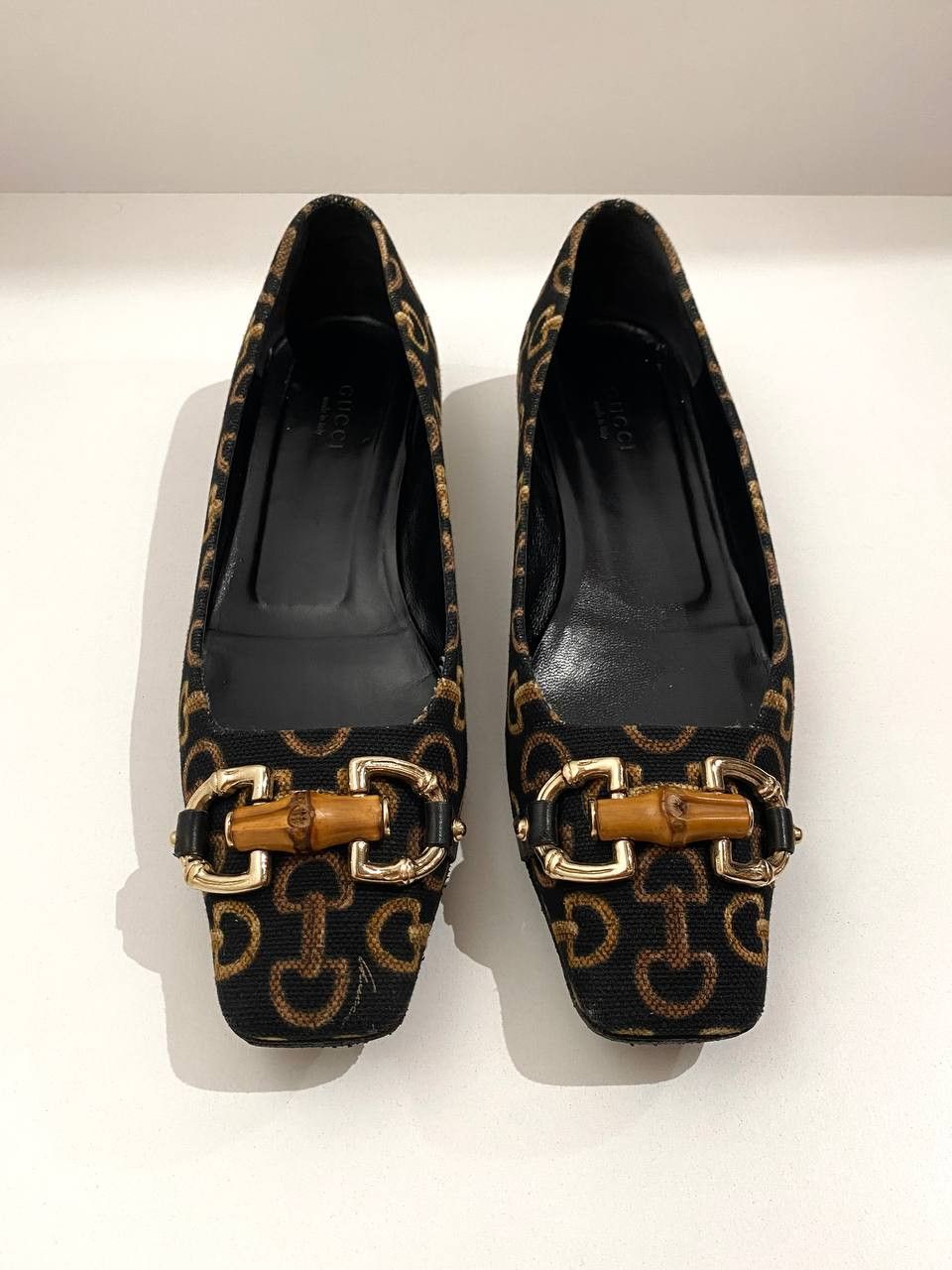 Gucci Gucci x Tom Ford GG Horsebit Bamboo Mule Ballet Flats Shoes Size US 7.5 / IT 37.5 - 6 Thumbnail