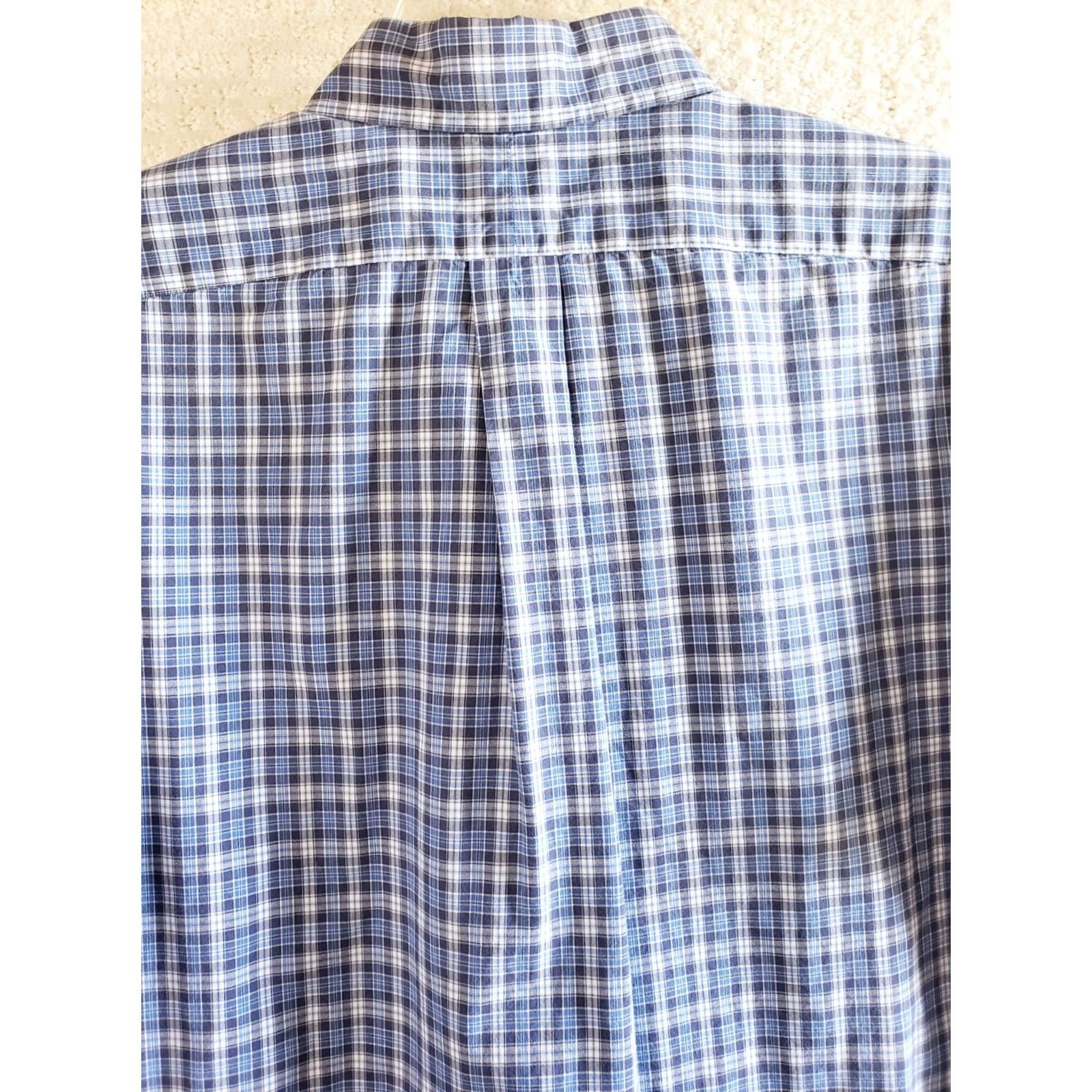 Ralph Lauren Ralph Lauren Mens Shirt Large Blue Plaid Classic Fit Performance Button Up Shirt Size US L / EU 52-54 / 3 - 7 Thumbnail