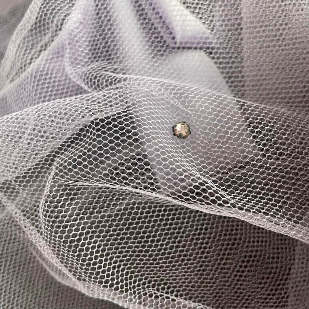 Vintage Vintage 60s Lavender Pastel I Dream of Jeannie Mesh Hat Topper Small Size ONE SIZE - 12 Thumbnail