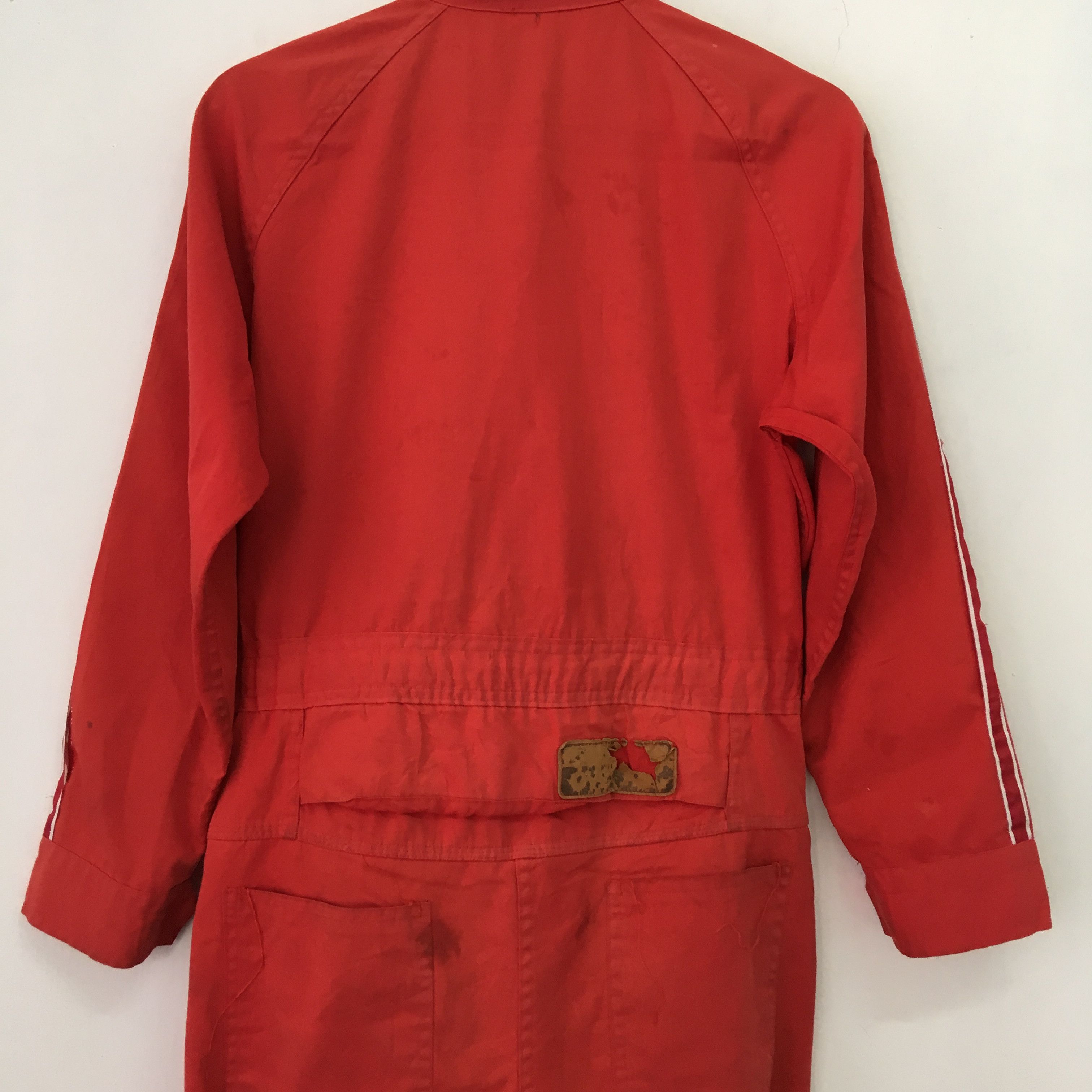 Japanese Brand Vintage 90s Distressed Kawasaki Japan Coveralls Motorsport Size US 34 / EU 50 - 5 Thumbnail