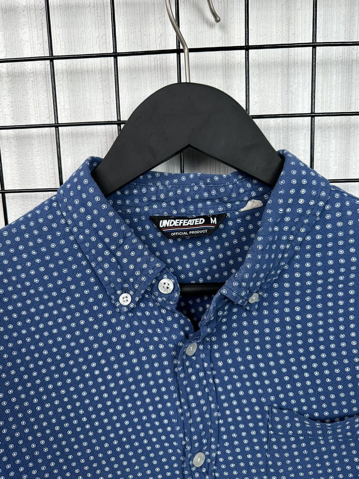 Undefeated Undefeated Button up shirt Men Blue printed Size US M / EU 48-50 / 2 - 5 Thumbnail