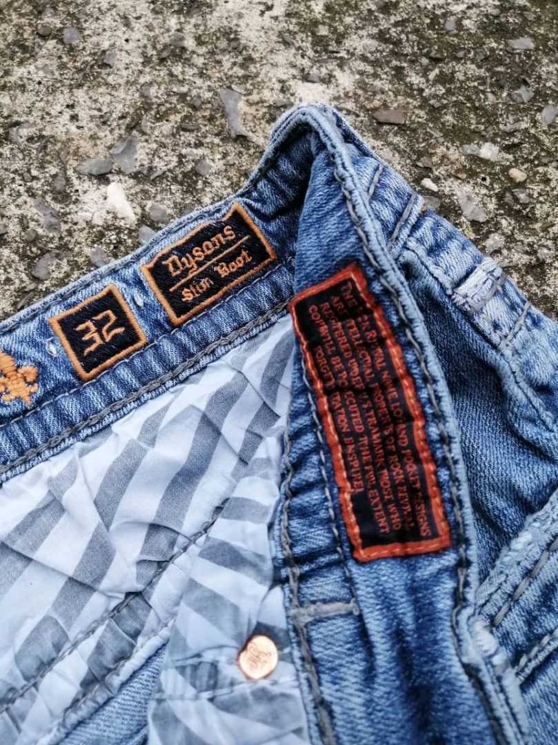 Rock Revival Rock Revival Dysons Slim Bootcut Denim Jeans Size 32" / US 10 / IT 46 - 13 Thumbnail
