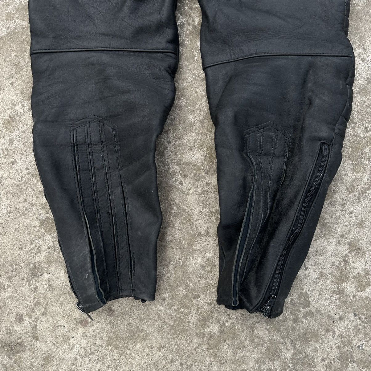 20471120 × Grunt Style Vintage Japanese Style Moto Leather Pants Size 50 90s Racing Size US 31 - 6 Thumbnail