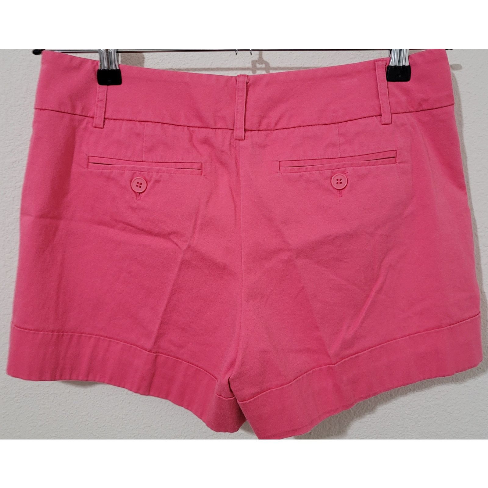 Other New York & Co. Pink Chino Women's Short 6 Flat Front Stretch Size 28" / US 6 / IT 42 - 3 Thumbnail