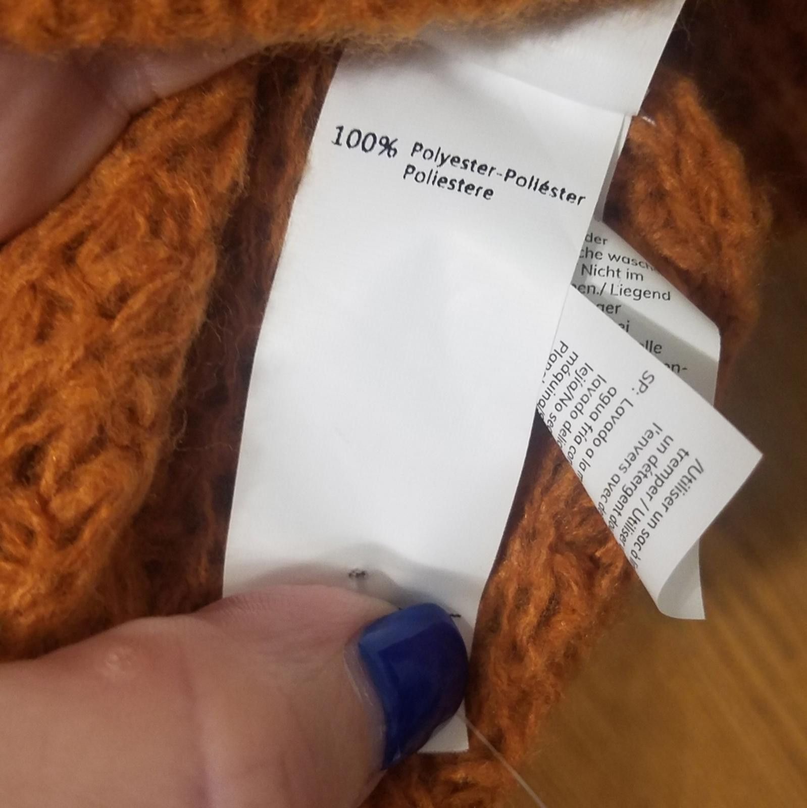 Designer NWT Cupshe Cowl Neck Sweater Size Small Brown Size S / US 4 / IT 40 - 3 Thumbnail