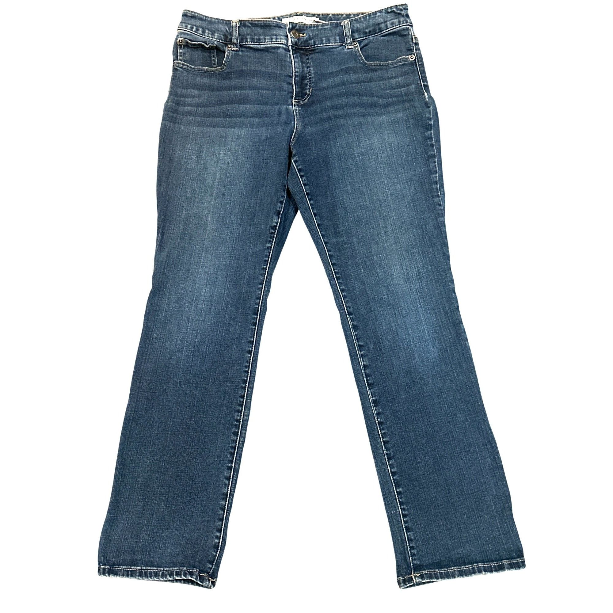 Chicos Chicos Platinum Denim Womens Jeans Size 2 Short Medium Wash Size 26" / US 2 / IT 38 - 1 Thumbnail