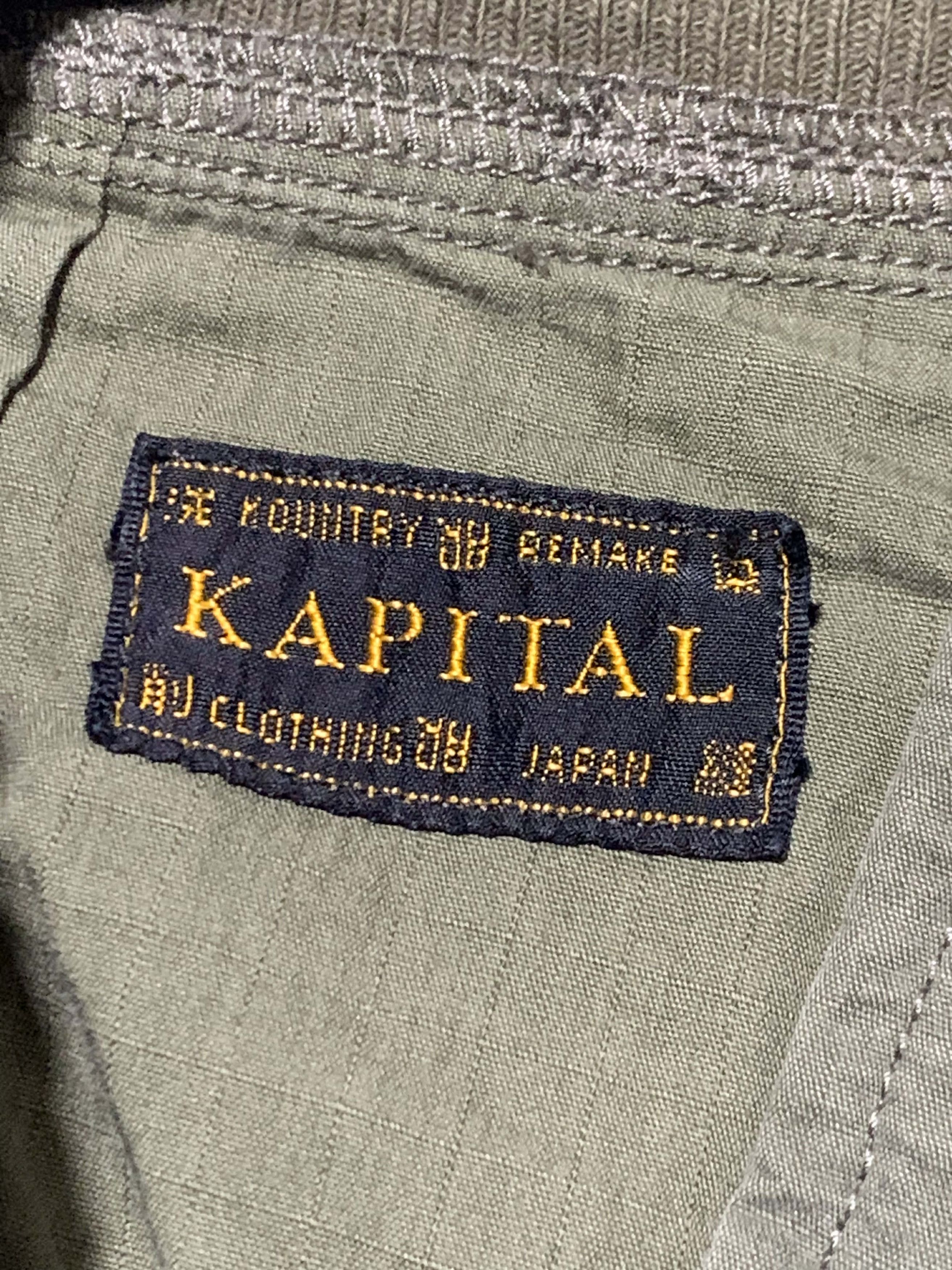 Kapital Kapital Khaki Bermuda Two Zip Shorts Size US 30 / EU 46 - 6 Thumbnail