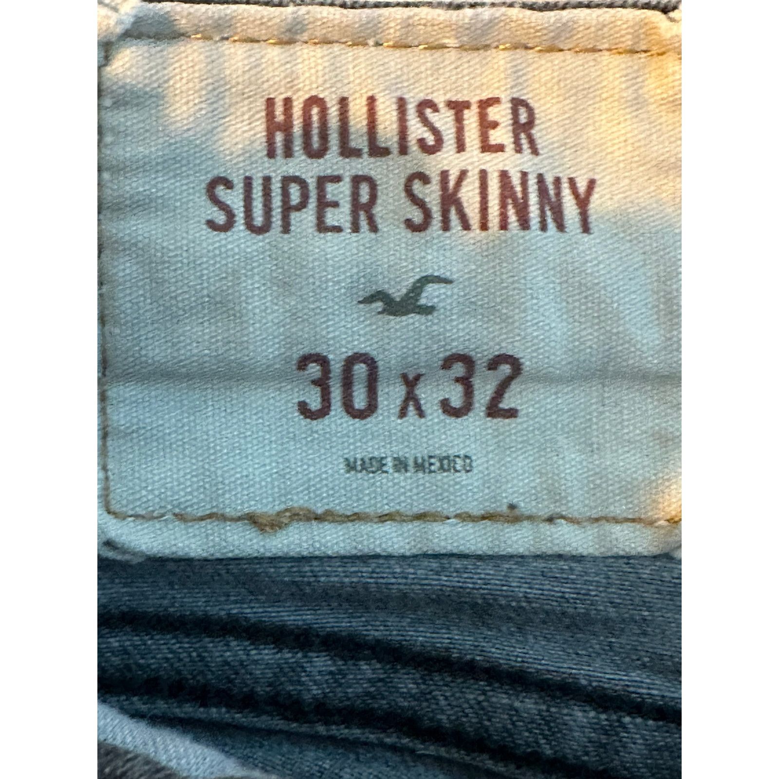 Hollister Hollister gray distressed super skinny jeans size 30 Size 30" / US 8 / IT 44 - 3 Thumbnail