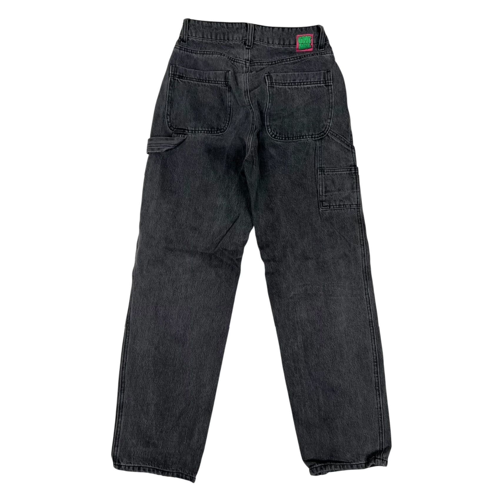 Empyre Empyre Women's 3 Black Carpenter Denim Jeans Workwear Pants Size 26" / US 2 / IT 38 - 2 Thumbnail