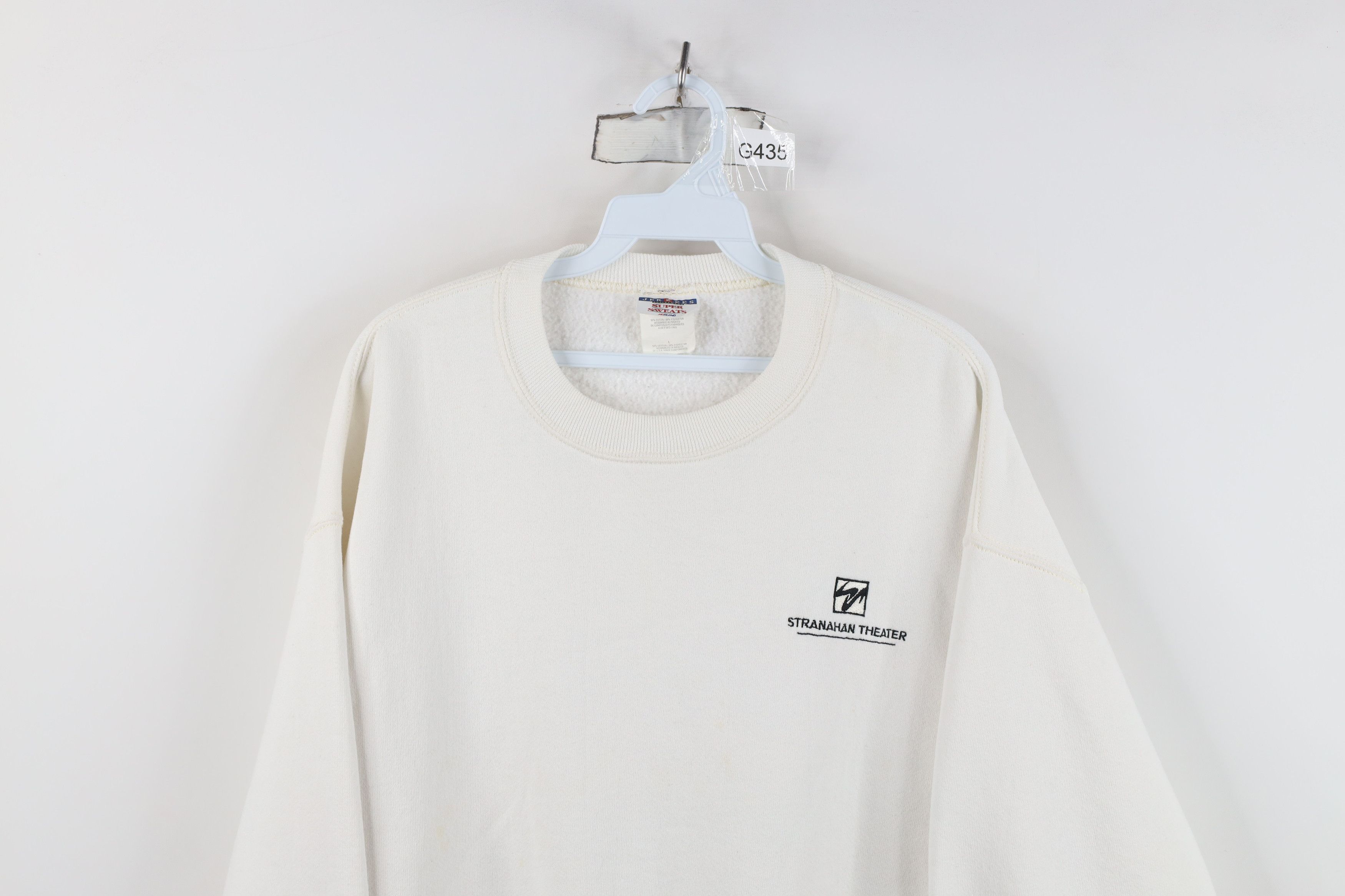 Vintage Vintage 90s Stranahan Theater Toledo Ohio Sweatshirt White Size US L / EU 52-54 / 3 - 2 Thumbnail