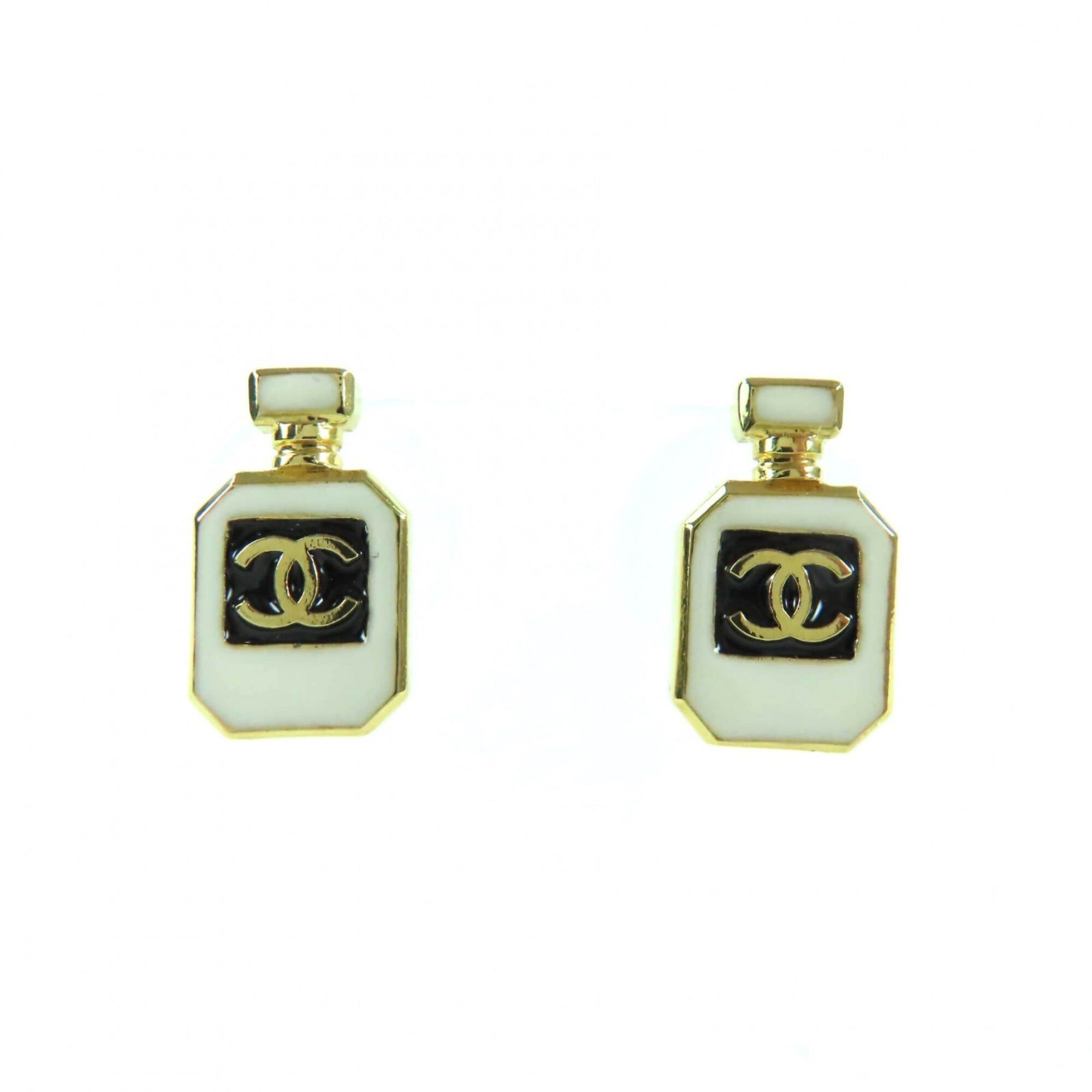 Chanel CHANEL C25C Coco Mark Perfume Bottle Earrings, Gold, Comes with Box and Dust Bag, Made in France, Women's. Size ONE SIZE - 1 Thumbnail