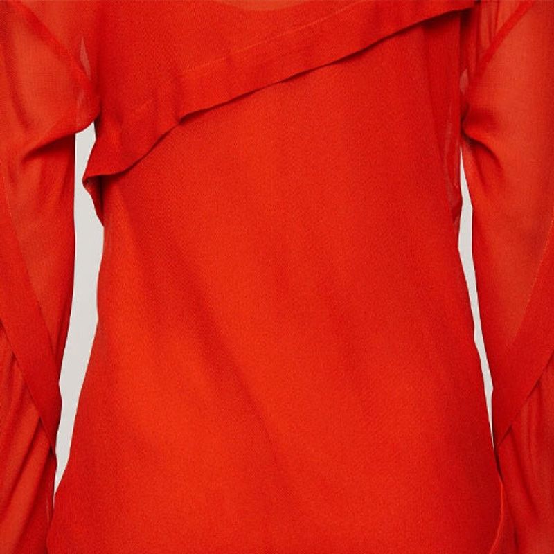 Acne Studios Acne Studios Bias-cut Georgette Long-Sleeve Dress - Size S Size S / US 4 / IT 40 - 5 Thumbnail