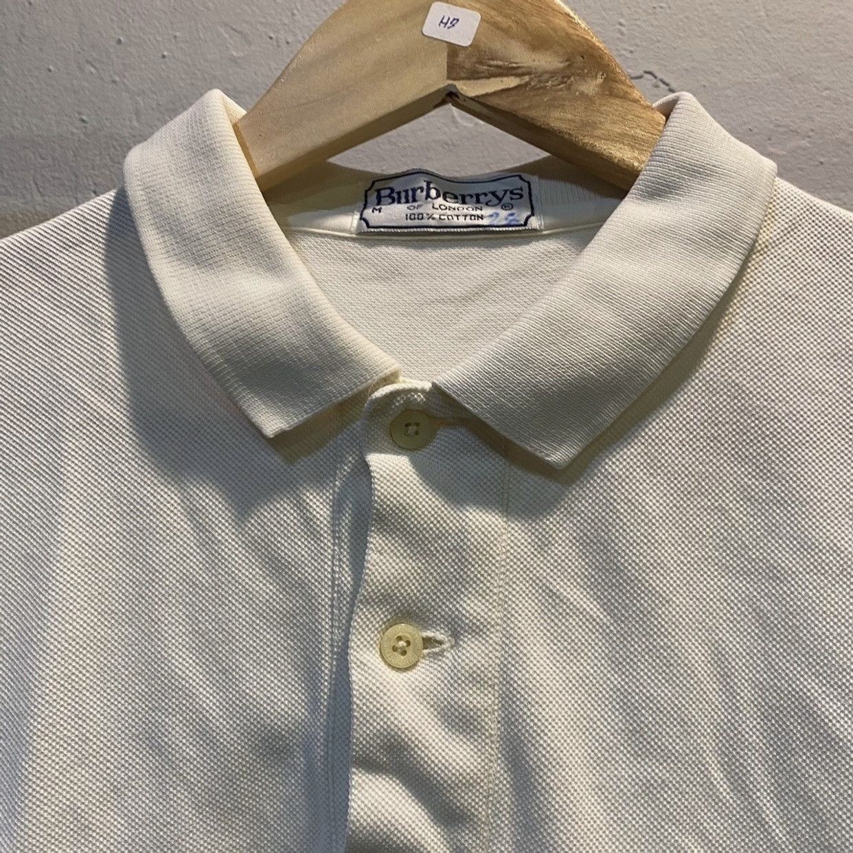 Burberry VINTAGE‼️Burberrys Of London White men’s polo shirt M Size US M / EU 48-50 / 2 - 8 Thumbnail
