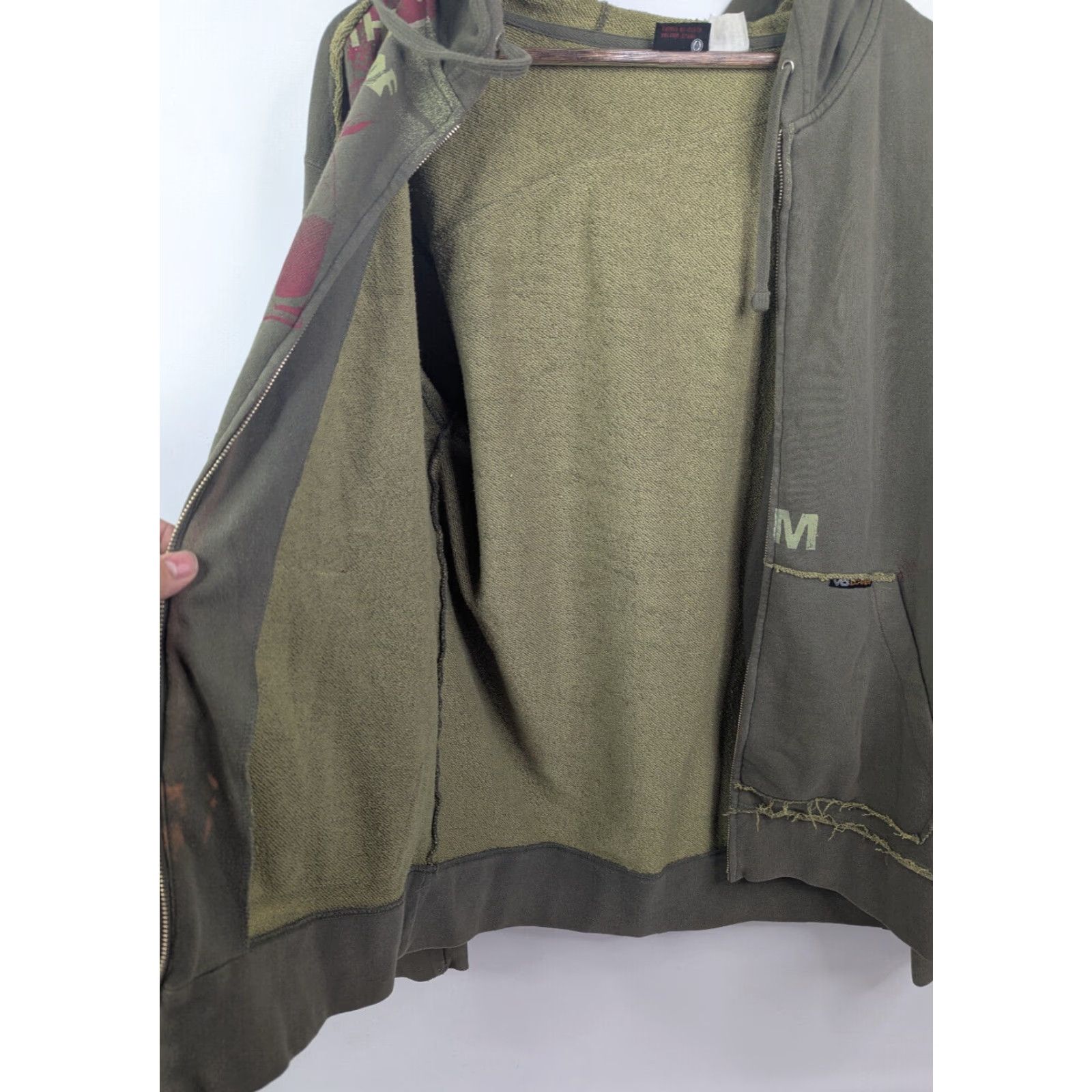 Quiksilver Vtg Volcom Zip Hoodie Large Surf Skate Grunge Vaporwave Y2K Streetwear Green Men L Brand: Quiksilver? Size US L / EU 52-54 / 3 - 4 Thumbnail