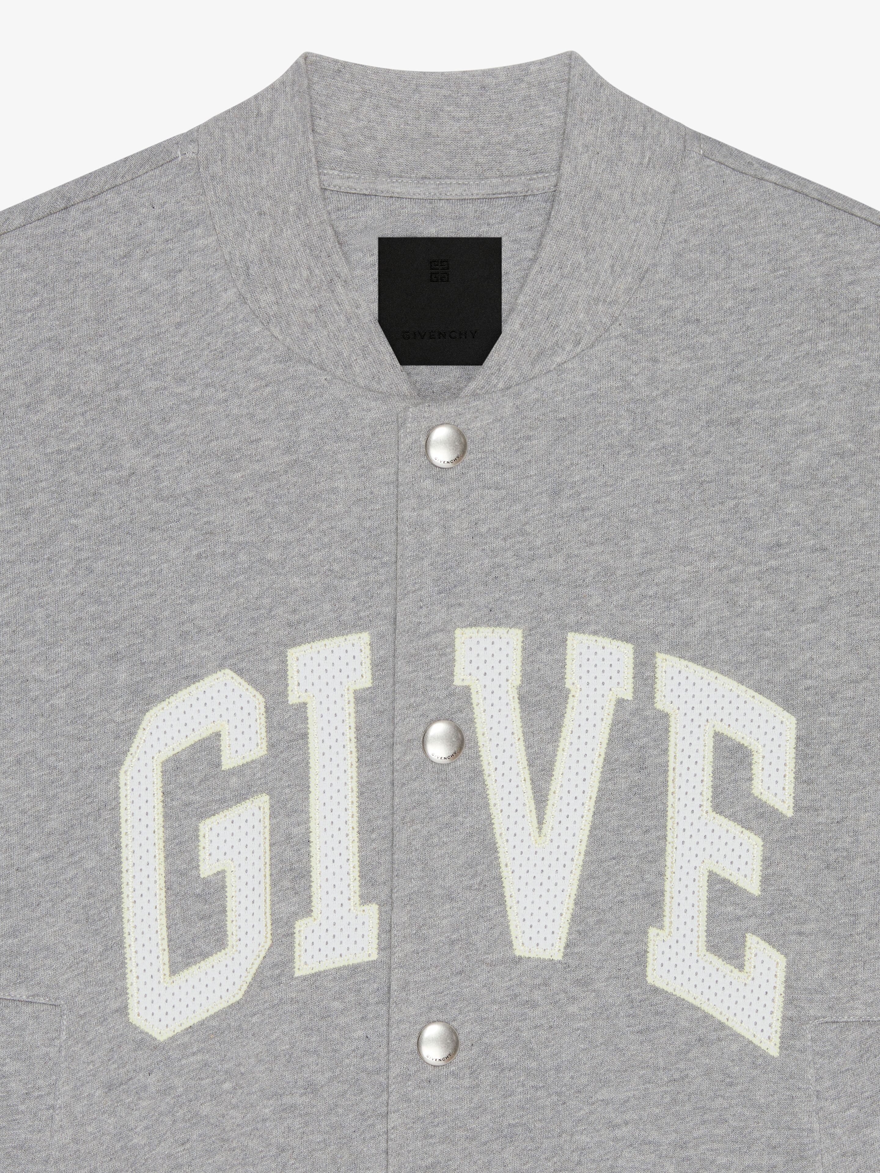 Givenchy o1w1db10925 Felpa Varsity Bomber Jacket in Grey Size US S / EU 44-46 / 1 - 5 Thumbnail