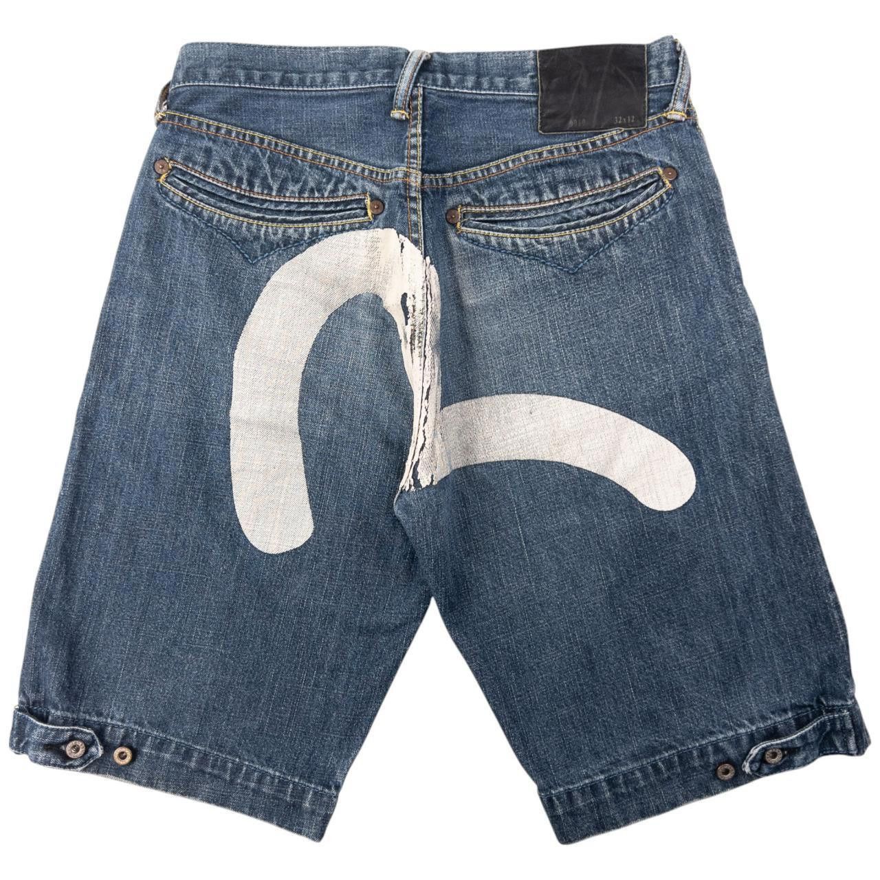 Evisu Vintage Evisu Painted Gull Japanese Denim Shorts Size W31 Size US 31 - 1 Thumbnail