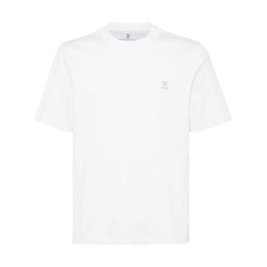 Brunello Cucinelli BRUNELLO CUCINELLI Men T-Shirts M0B131328G CDJ74 WHITE Size US S / EU 44-46 / 1 - 1 Thumbnail