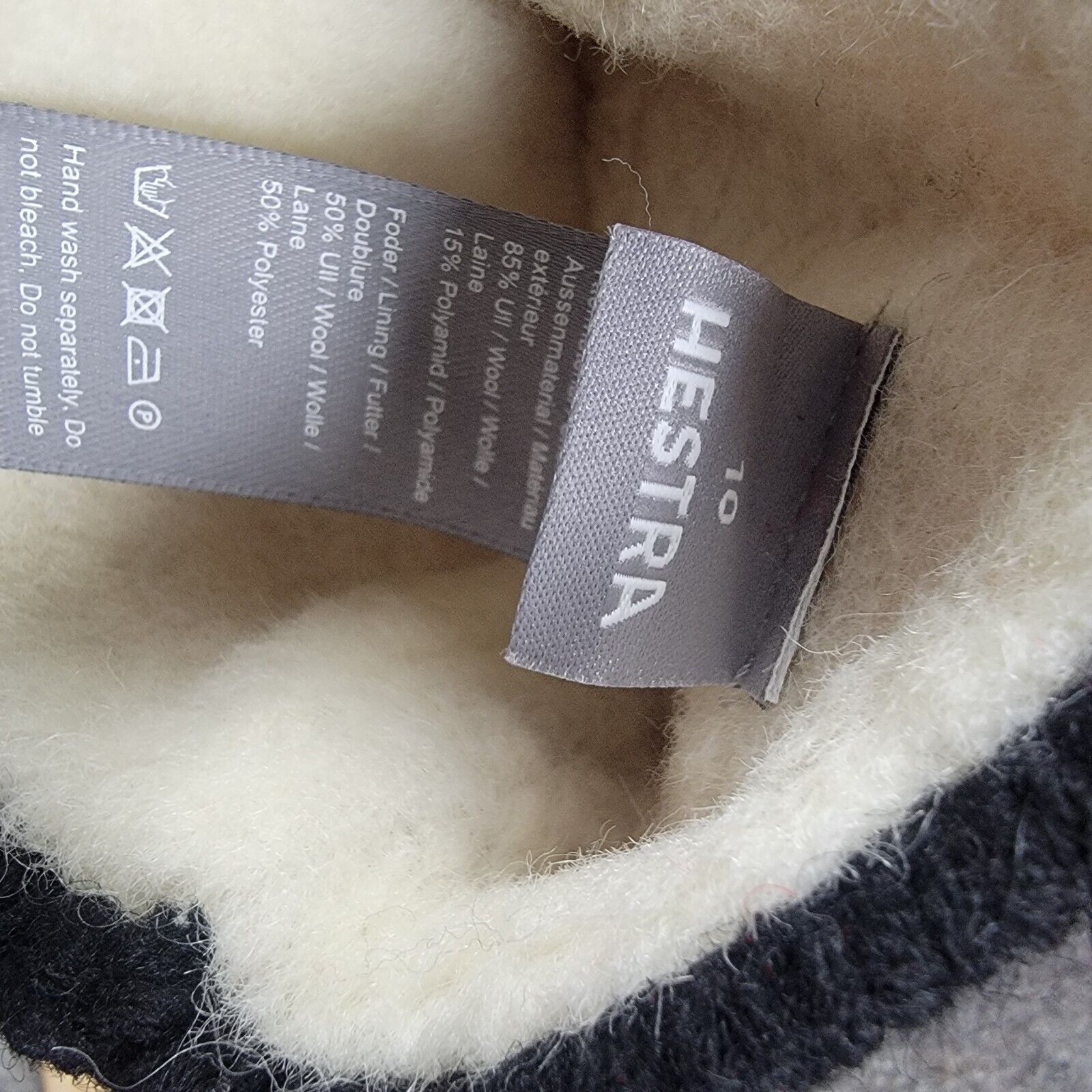 Hestra Hestra Nordic Wool Mitt size 10 Red Off White Size ONE SIZE - 7 Thumbnail