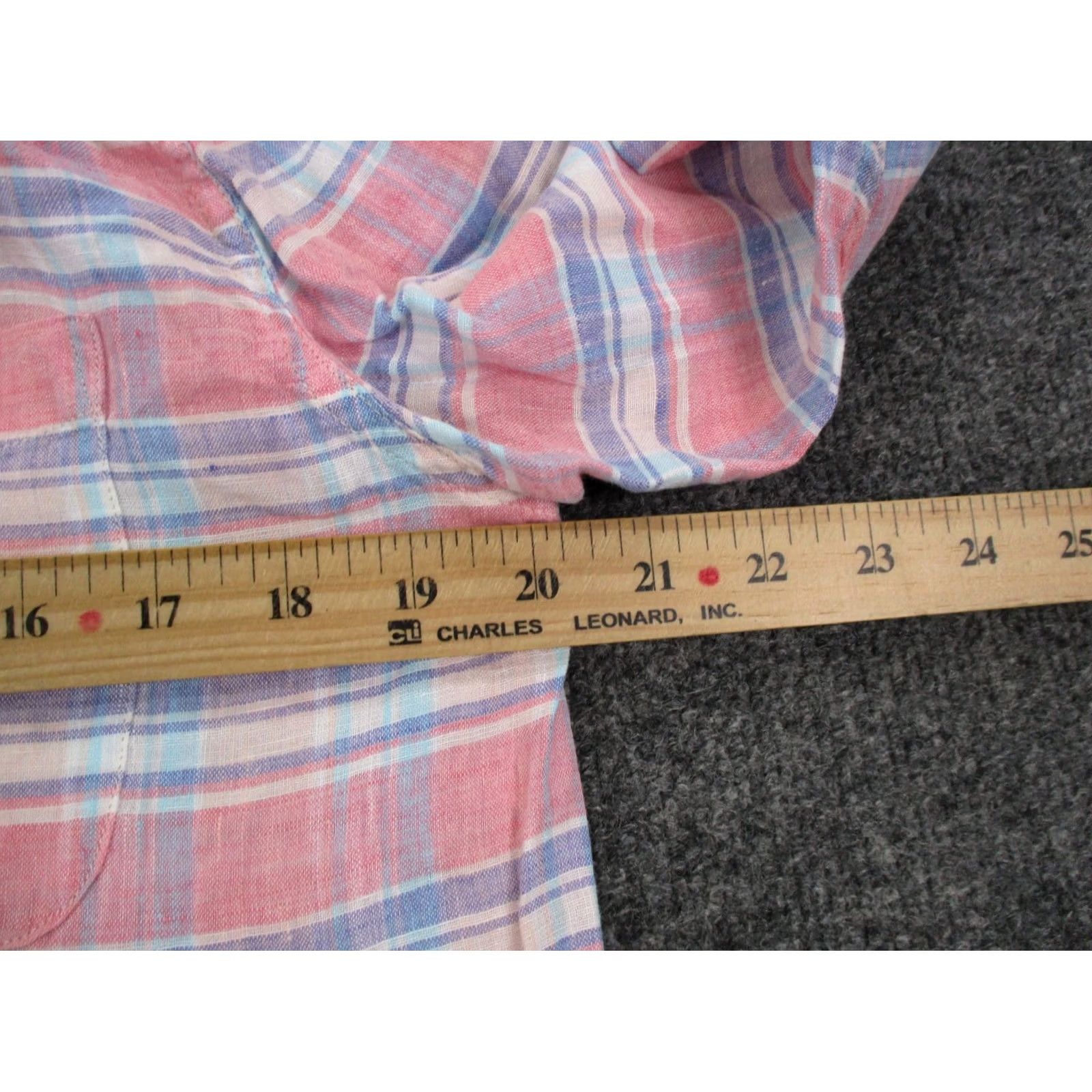 Faherty Faherty Shirt Mens M Plaid Linen Lightweight Breathable Workwear Country Preppy Size US M / EU 48-50 / 2 - 5 Thumbnail