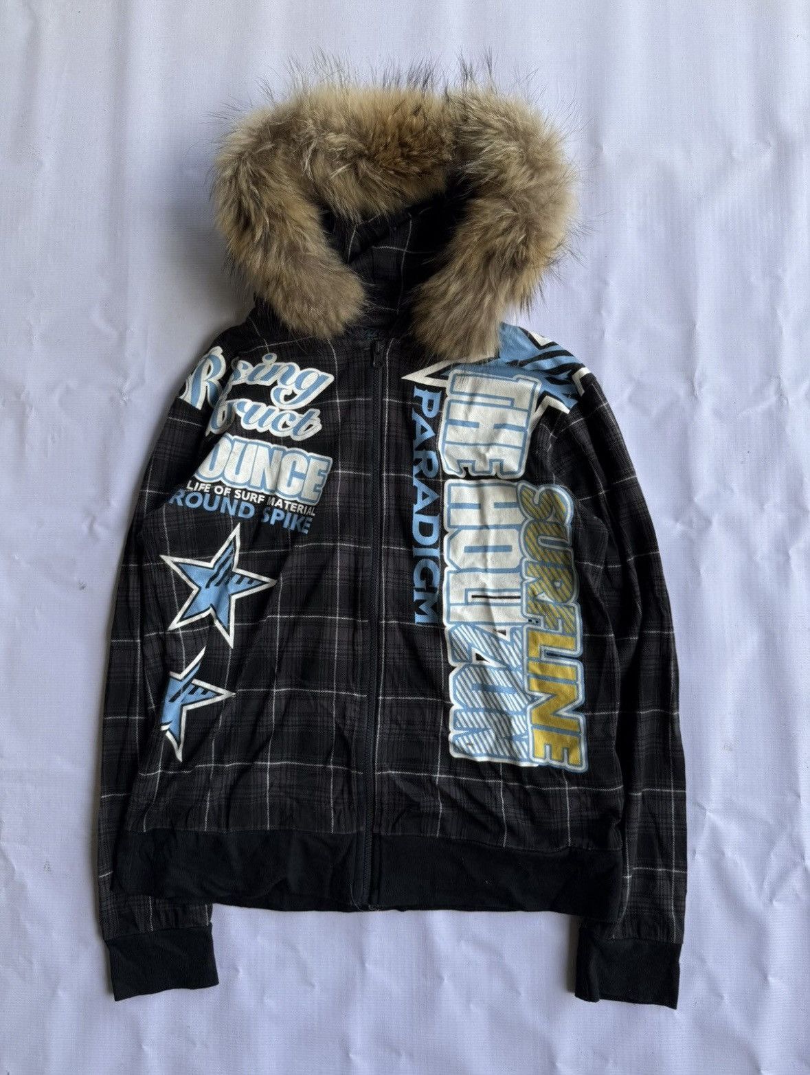 Japanese Brand Japanese style oblo design fur hoodie poem ifsixwasnine Size US L / EU 52-54 / 3 - 1 Thumbnail