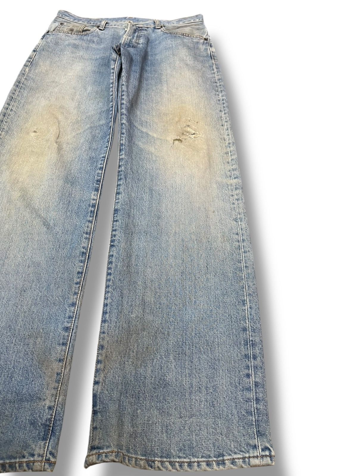 Beauty Beast × Japanese Brand × Warehouse Vintage Unique Clothing Warehouse Mudwash Distressed Denim Size US 33 - 4 Thumbnail
