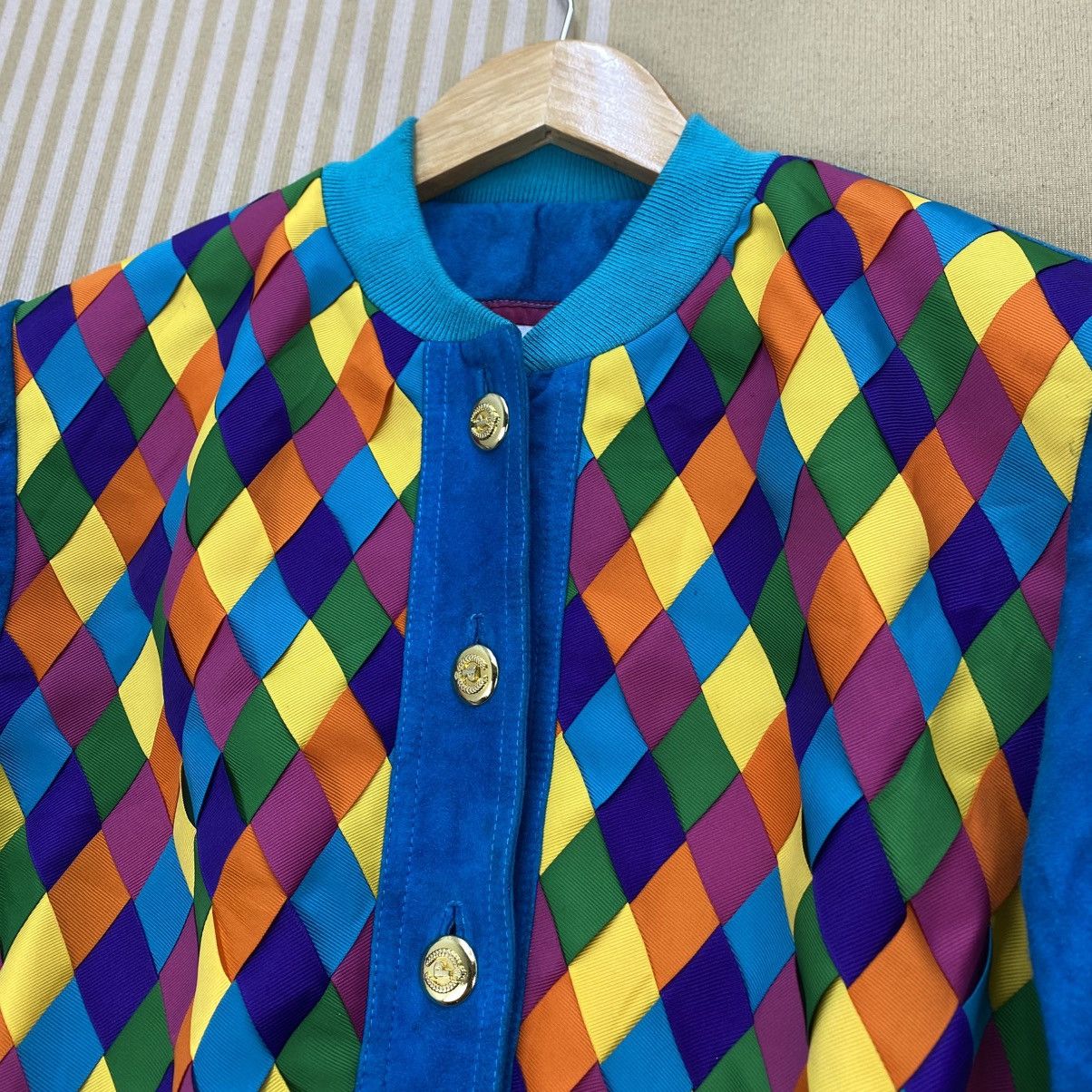 Pollini 🌺Vintage Polini Colourful Cropped Style Jacket Size S / US 4 / IT 40 - 4 Thumbnail