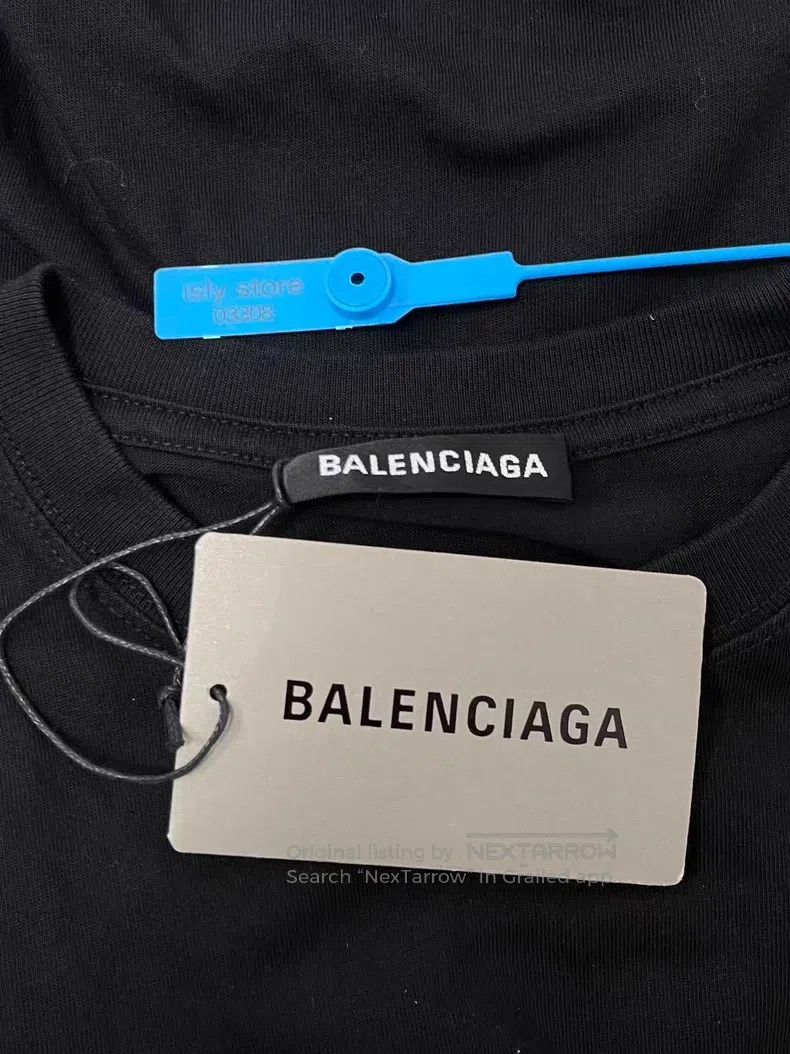 Balenciaga Balenciaga Printed Loose Round Neck Short Sleeve T-Shirt Size US XS / EU 42 / 0 - 5 Thumbnail