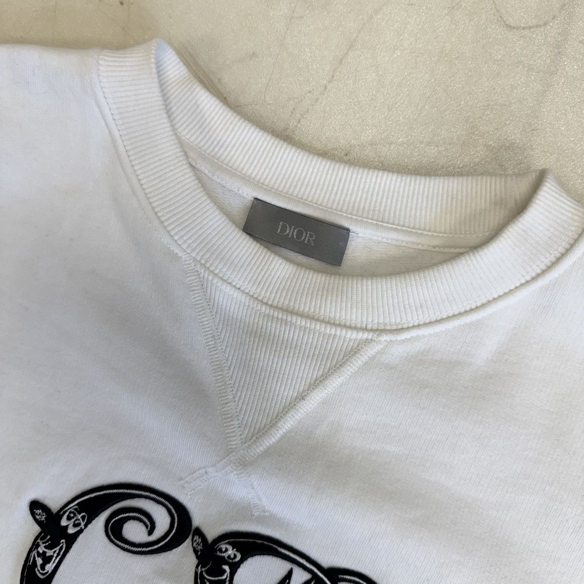 Daniel Arsham × Dior Dior Daniel Arsham Crewneck White Size US XL / EU 56 / 4 - 3 Thumbnail