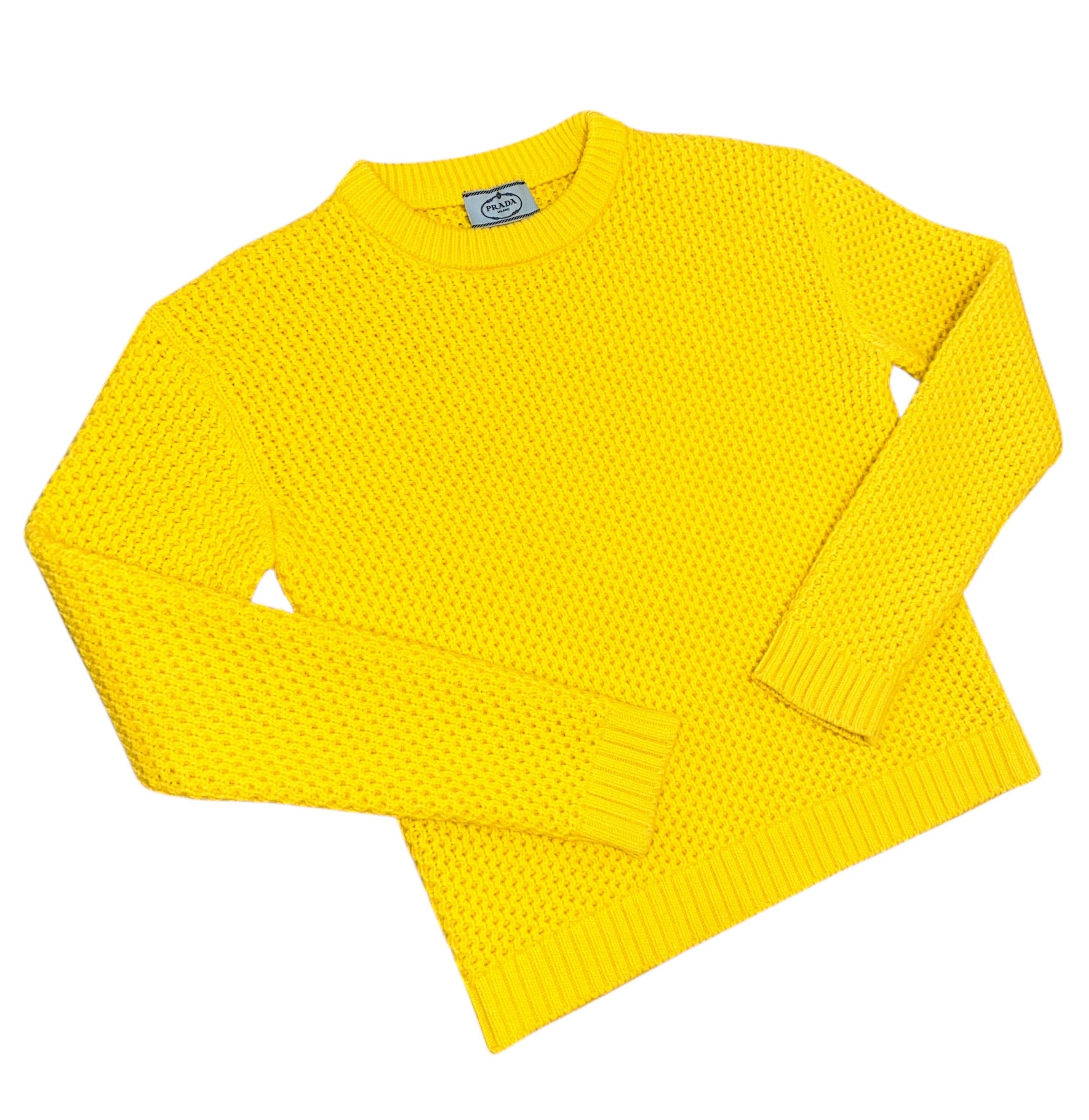 Prada Prada 70% Virgin Wool 30% Cashmere Crew Neck Knit Sweater Size XS / US 0-2 / IT 36-38 - 2 Thumbnail
