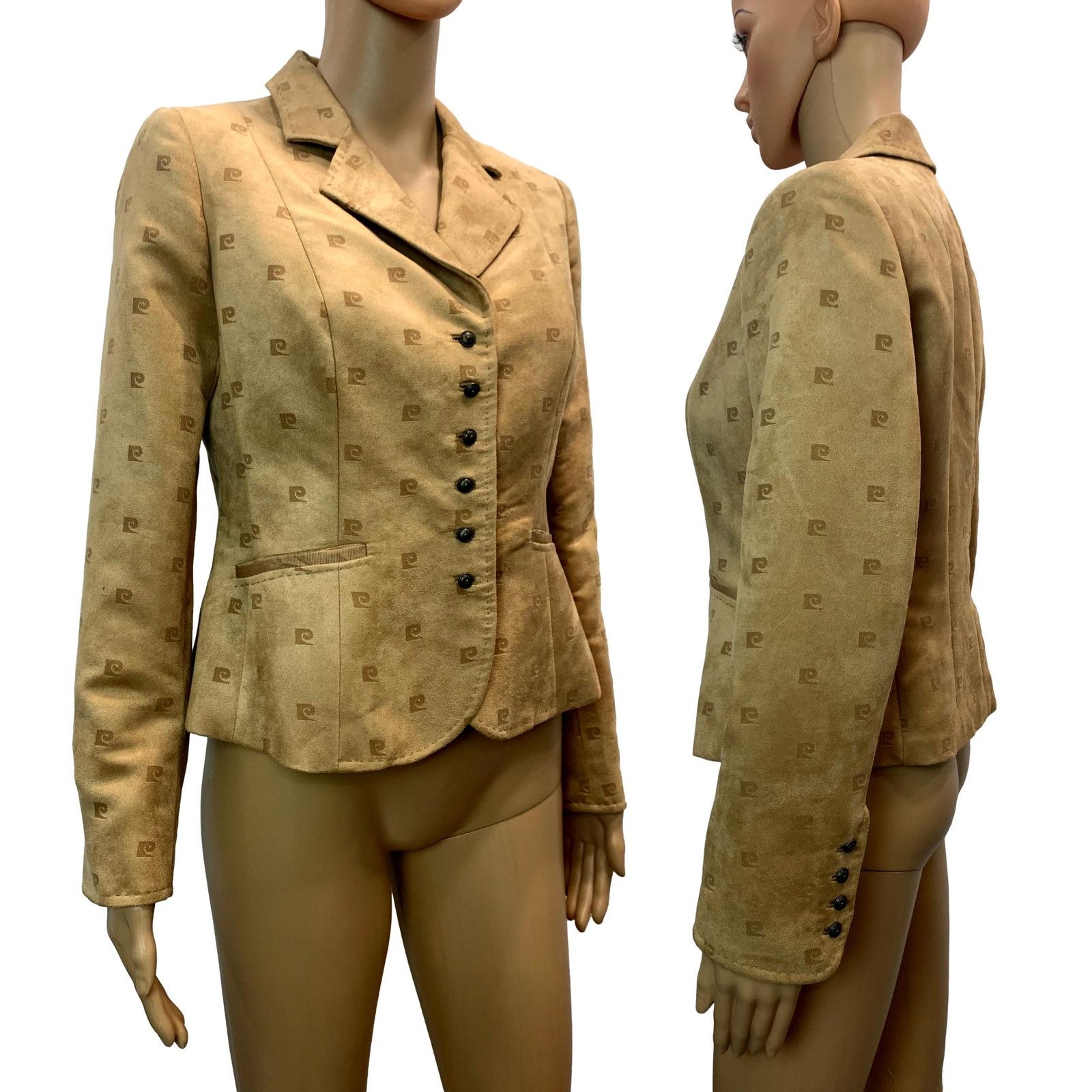 Pierre Cardin NWT Modern Vintage Pierre Cardin Ultra Suede LOGO Blazer 6P Size S / US 4 / IT 40 - 1 Thumbnail