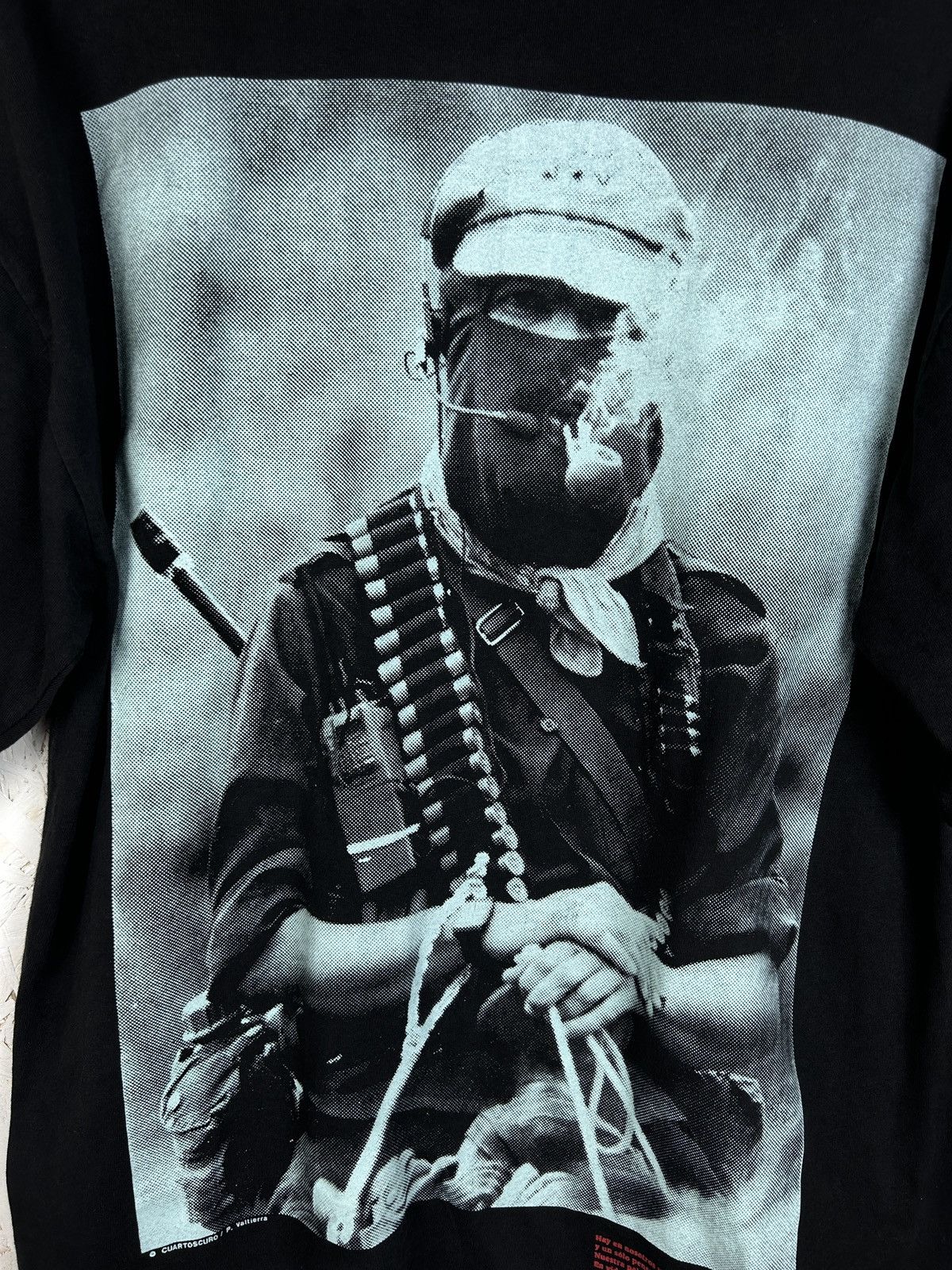 Vintage 90s EZLN Subcomandante Marcos Zapatista Liberation Army Tee Size US M / EU 48-50 / 2 - 2 Thumbnail