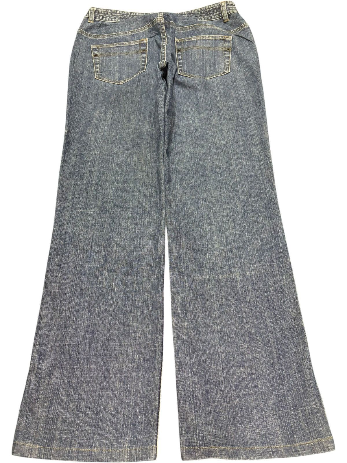 Fubu Vintage Japanese Brand Blue Wash Distress Loose Jeans Size 30" / US 8 / IT 44 - 2 Thumbnail