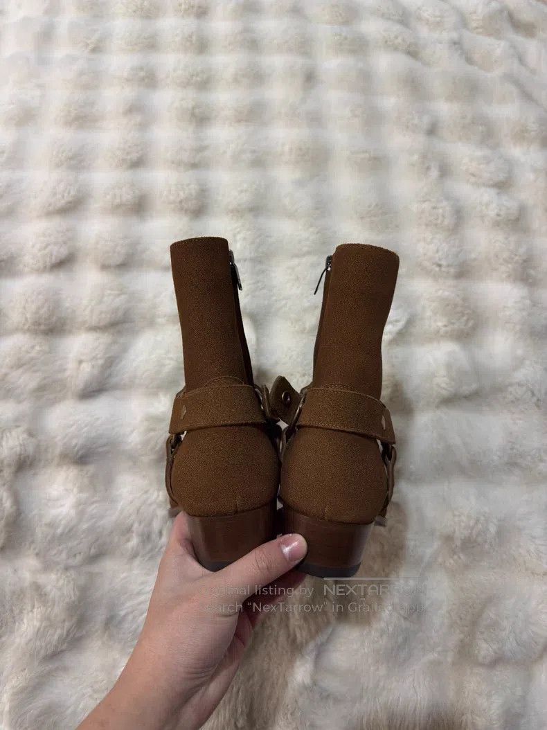 Saint Laurent Paris Saint Laurent Paris Suede Chelsea Boots with Buckle Size US 7 / EU 40 - 8 Thumbnail