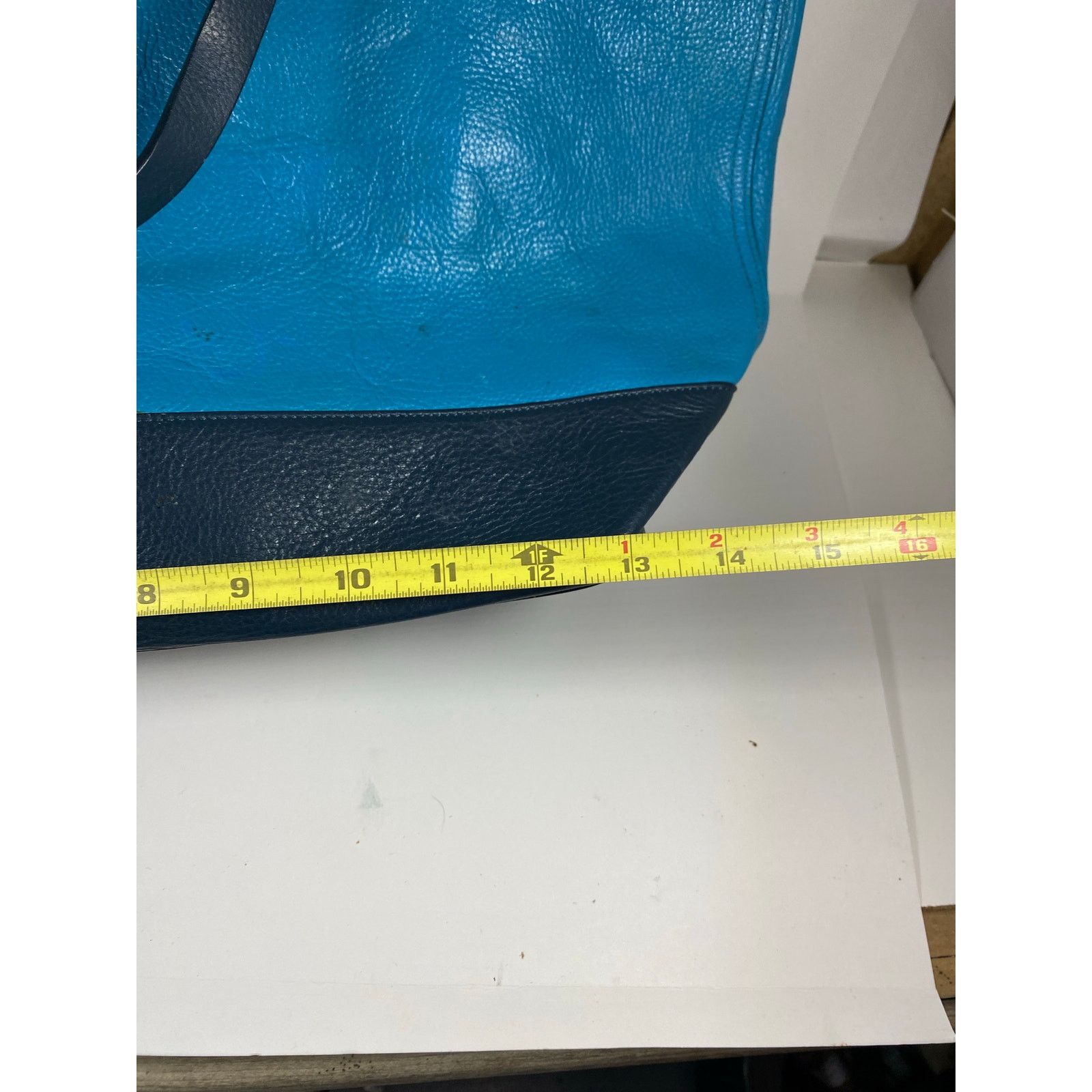 Cole Haan Cole Haan Leather Tote Blue Size ONE SIZE - 5 Thumbnail