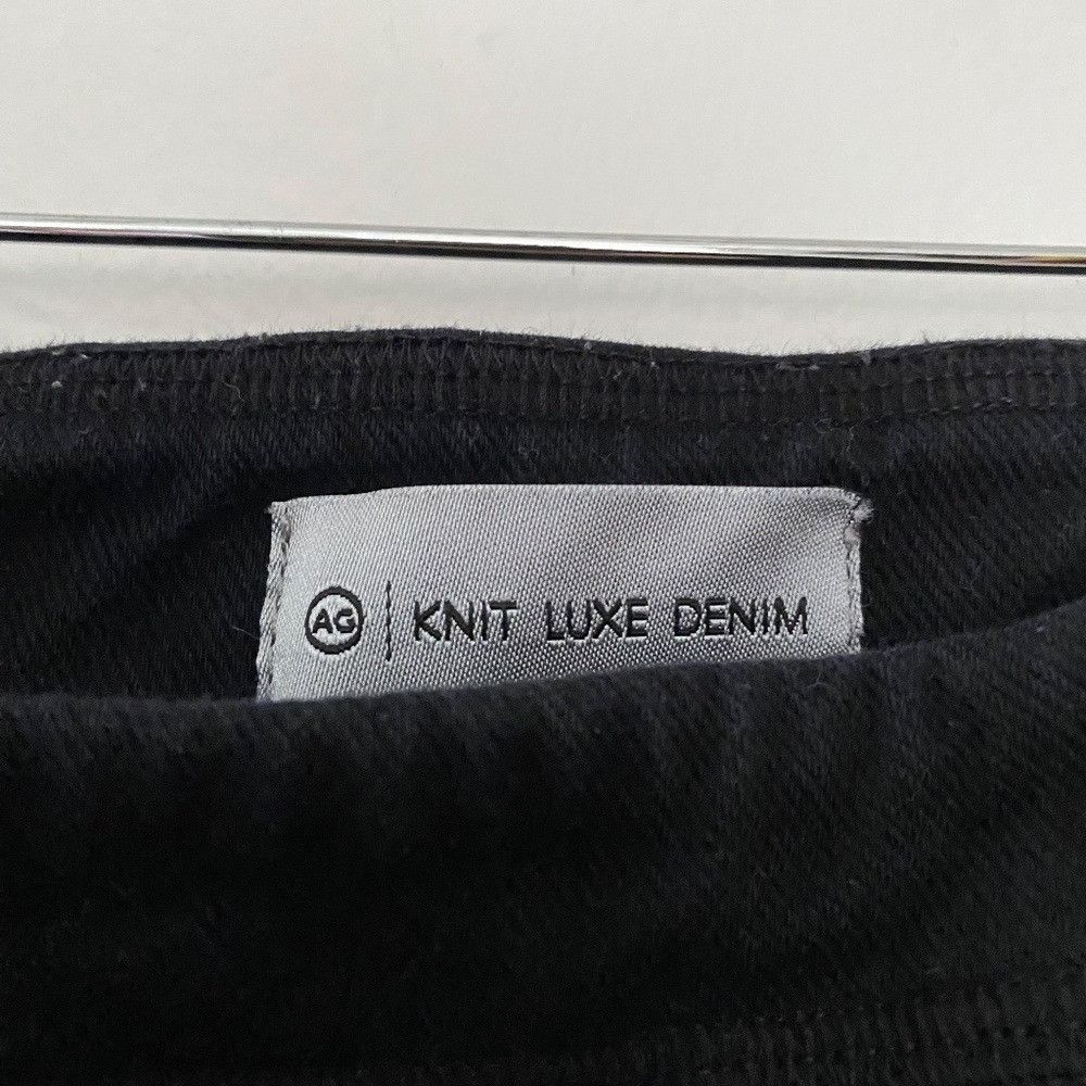 AG Adriano Goldschmied AG Adriano Goldschmeid Knit Luxe Denim Leggings Black 26 Size 26" / US 2 / IT 38 - 6 Thumbnail
