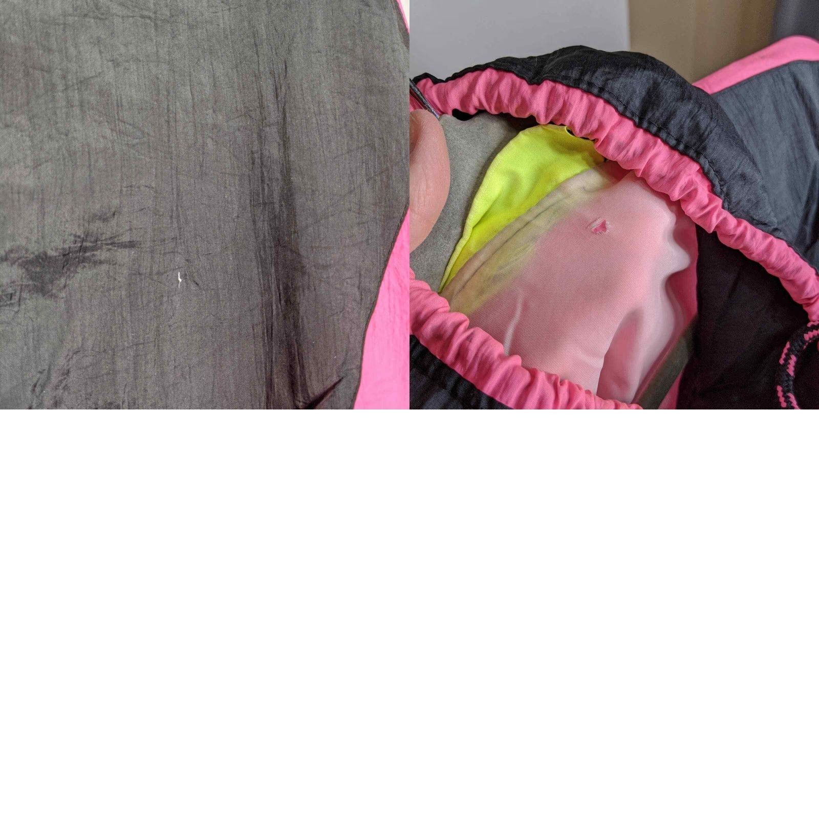Pinko VINTAGE Windbreaker M/L Black Pink Neon Zip Windbreaker Unisex Adults M/L 90s Concert Track Court Shirt Size M / US 6-8 / IT 42-44 - 8 Thumbnail