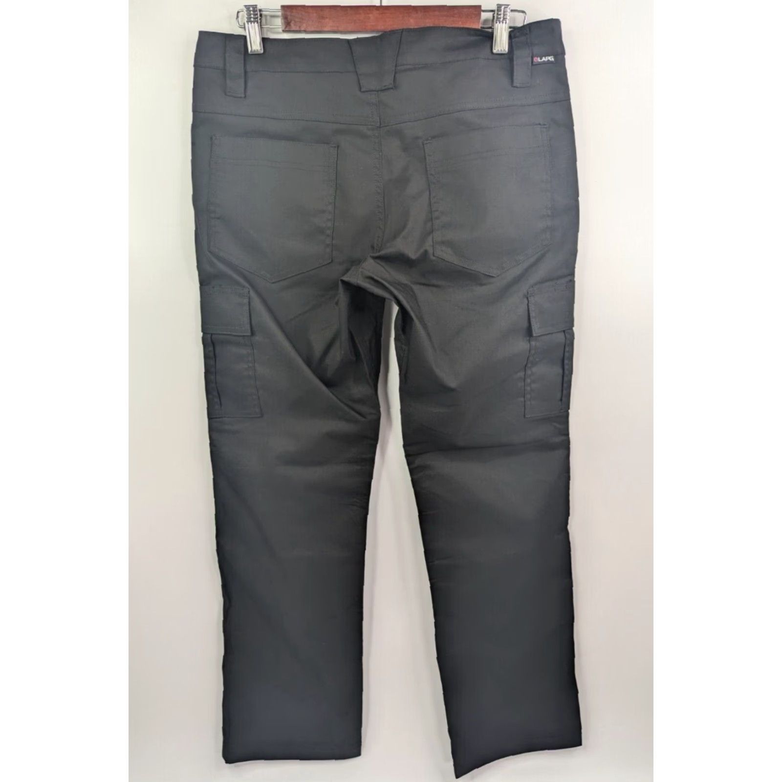 Vintage LAPG OPS Tactical Cargo Ripstop Pants Women's 10 Black Articulating Knees Size 32" / US 10 / IT 46 - 3 Thumbnail