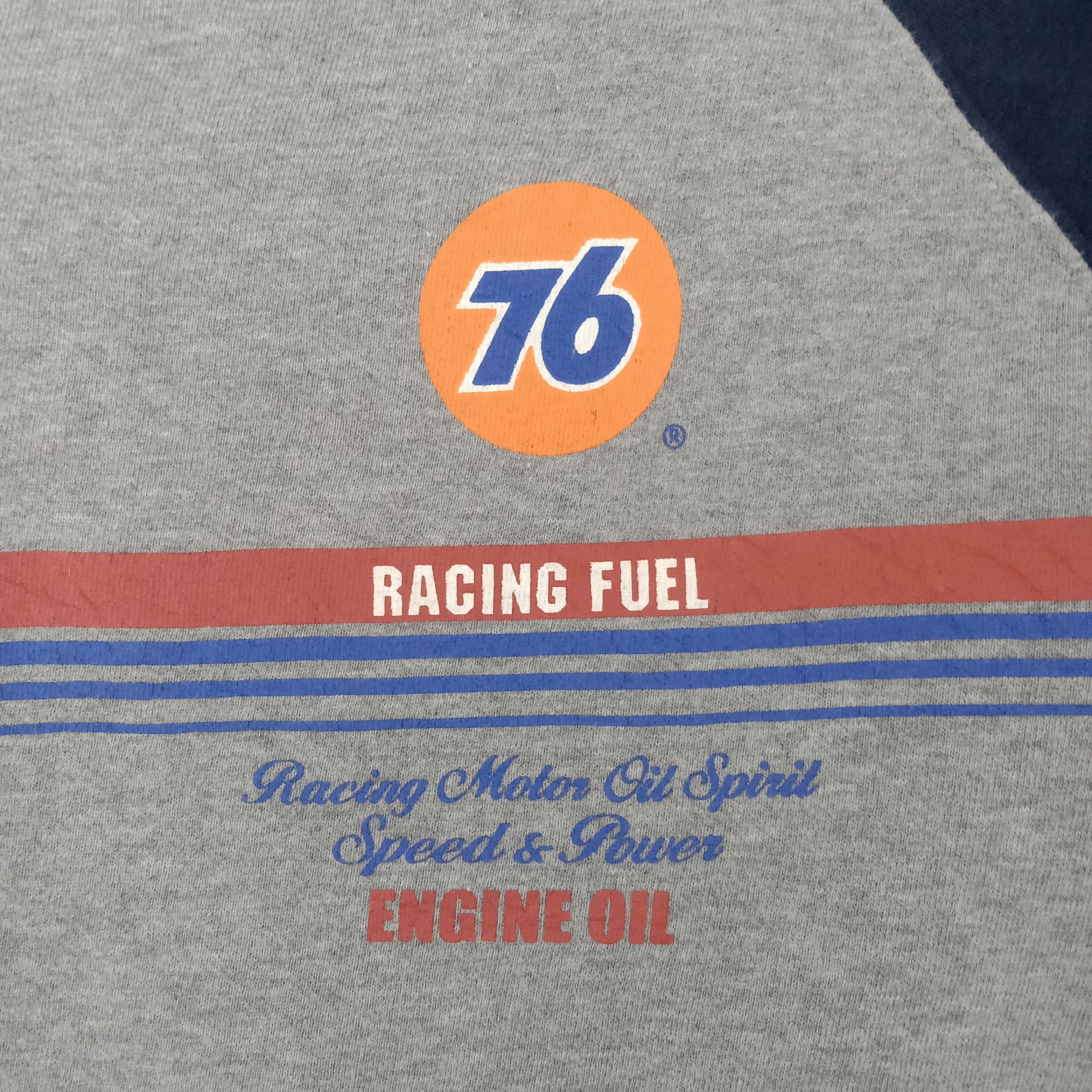 Japanese Brand Lubricant 76 Motor Oil Raglan racing Fuel Sweatshirt C261N5 Size US M / EU 48-50 / 2 - 4 Thumbnail