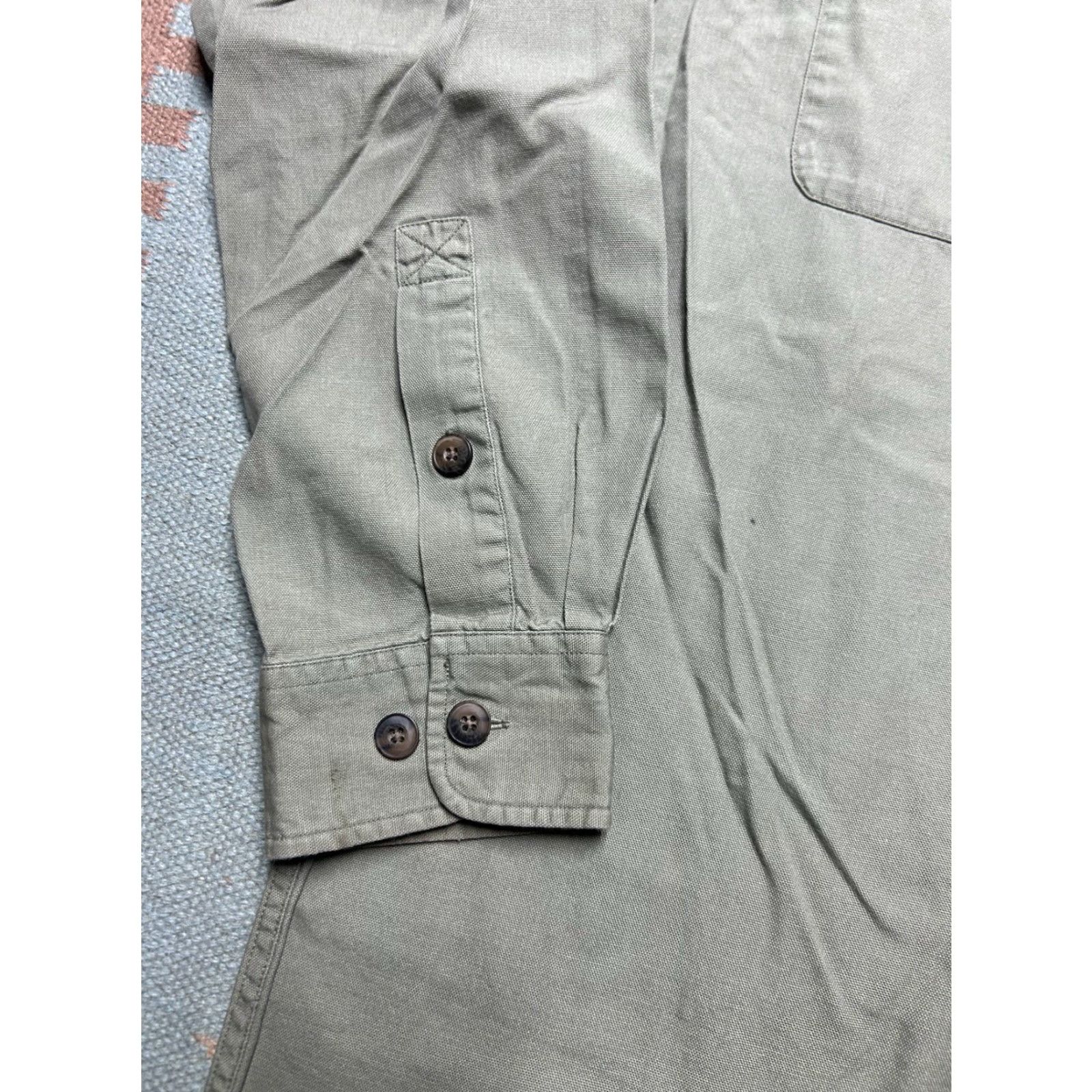 Vintage Duluth Duluth Trading Long Sleeve Button Shirt Cotton Canvas Work Men’s XL Tall Beige Size US XL / EU 56 / 4 - 3 Thumbnail