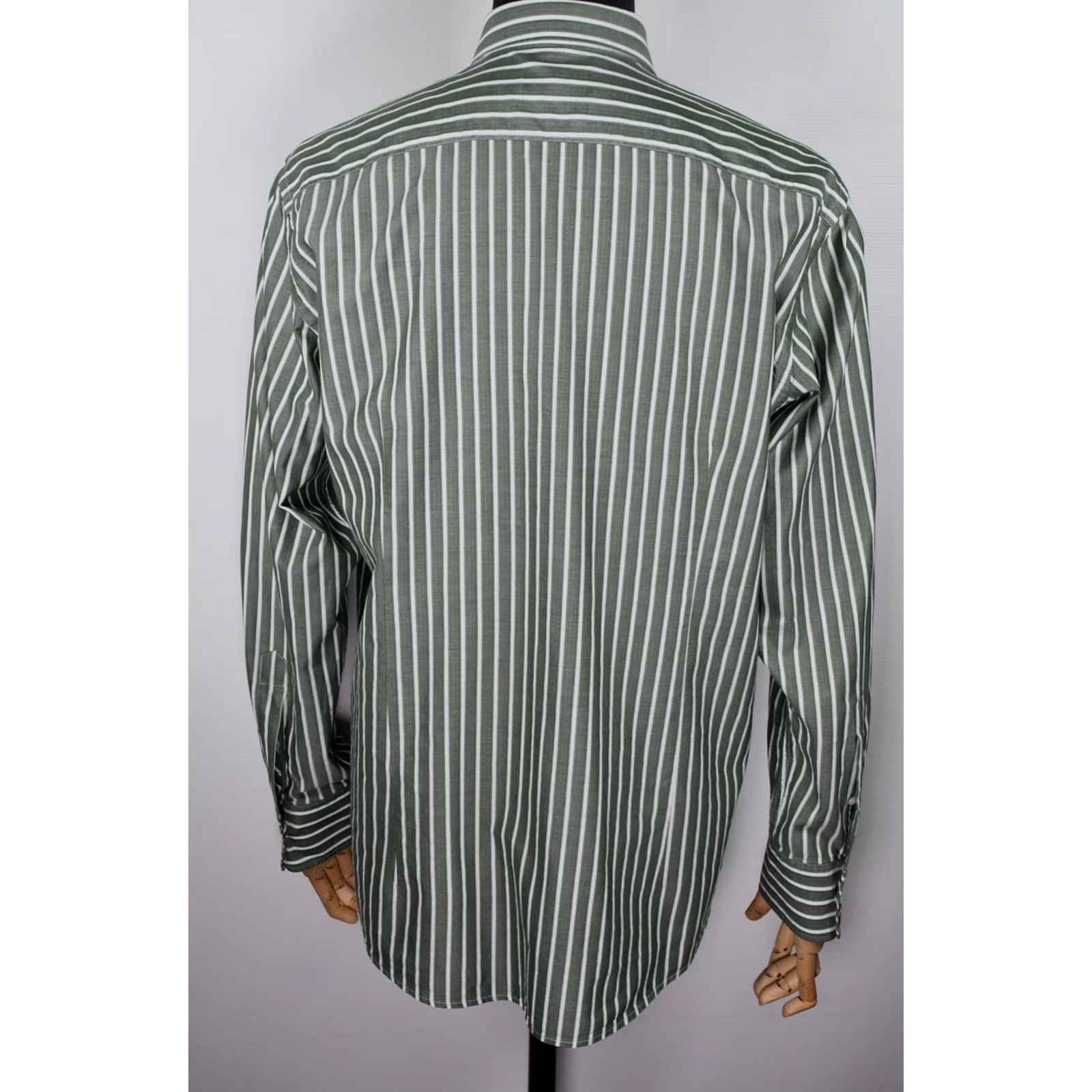 Ermenegildo Zegna Ermenegildo Zegna Long Sleeve Shirt Striped Button-Up 2XL Men Multicolor Cotton Classic Chest 24.8in Back 31.89in Front 25.98in Italy Brand Mens Size US XXL / EU 58 / 5 - 3 Thumbnail