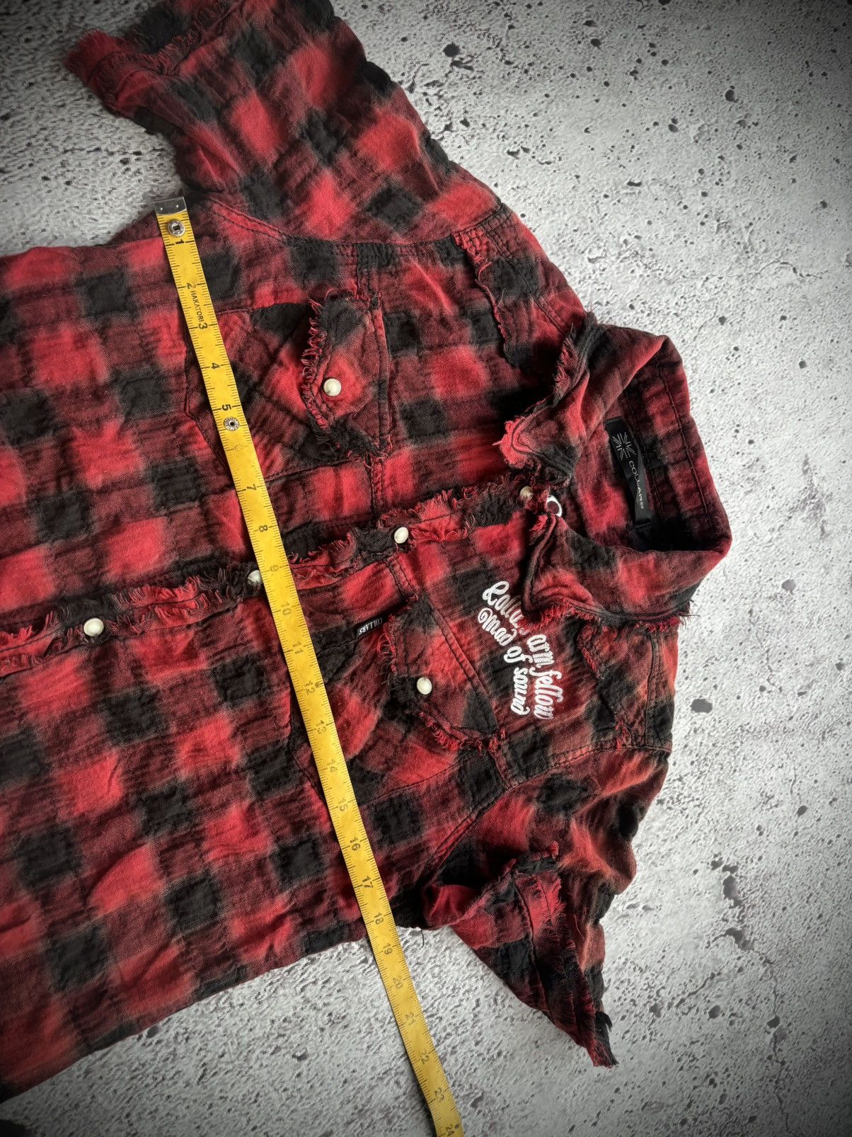 Tornado Mart Y2k collars distressed punk style shirt Size US M / EU 48-50 / 2 - 11 Thumbnail