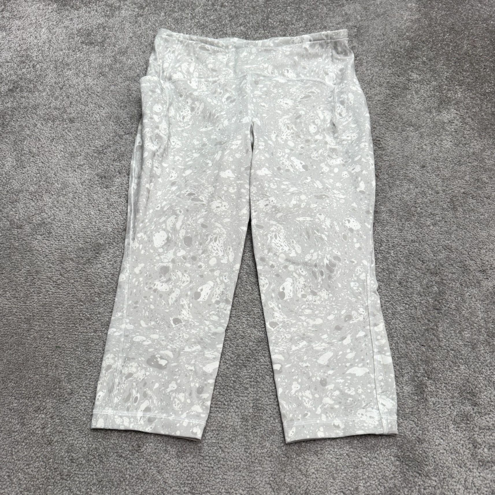 Lululemon Lululemon Base Pace High Rise Crop Active Pants Womens 12 Gray Athletic Cropped 20.5 in Inseam Size 34" / US 12 / IT 48 - 2 Thumbnail