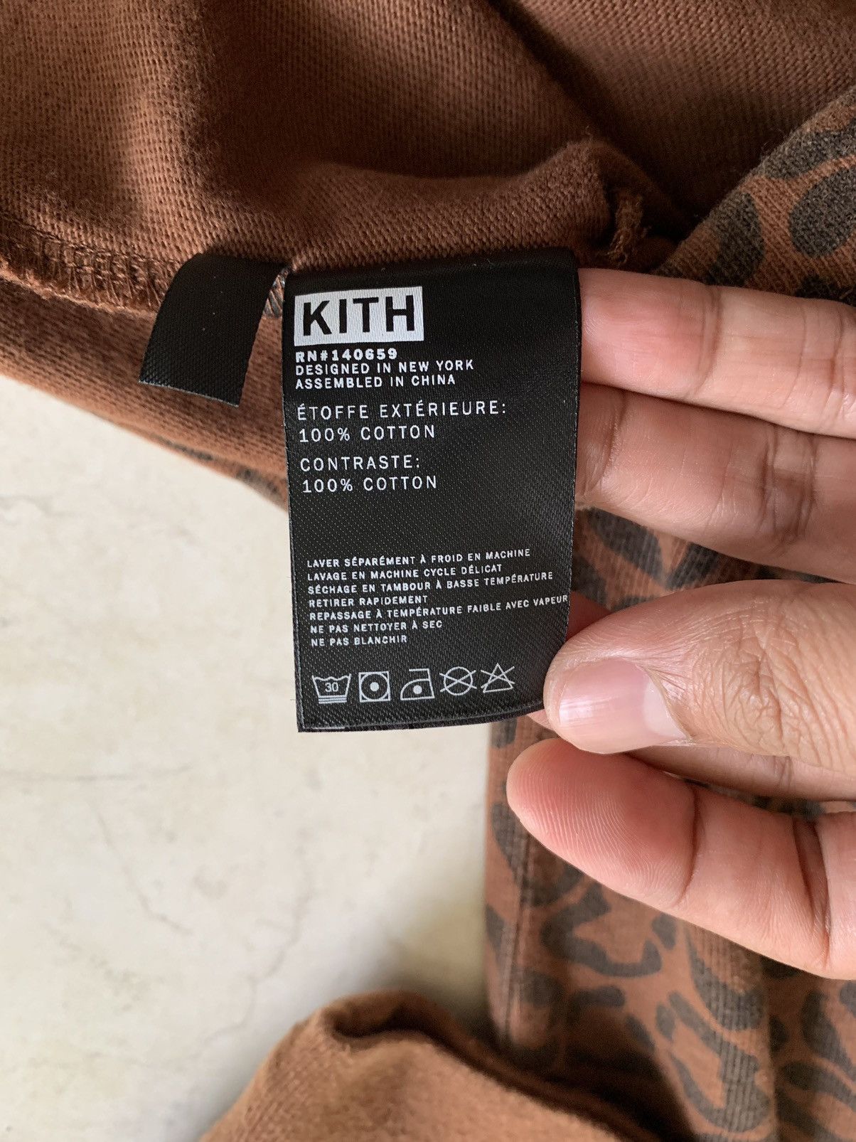 Kith × Ronnie Fieg × Streetwear SICK🔥KITH CHEETAH BOX LOGO LONG  