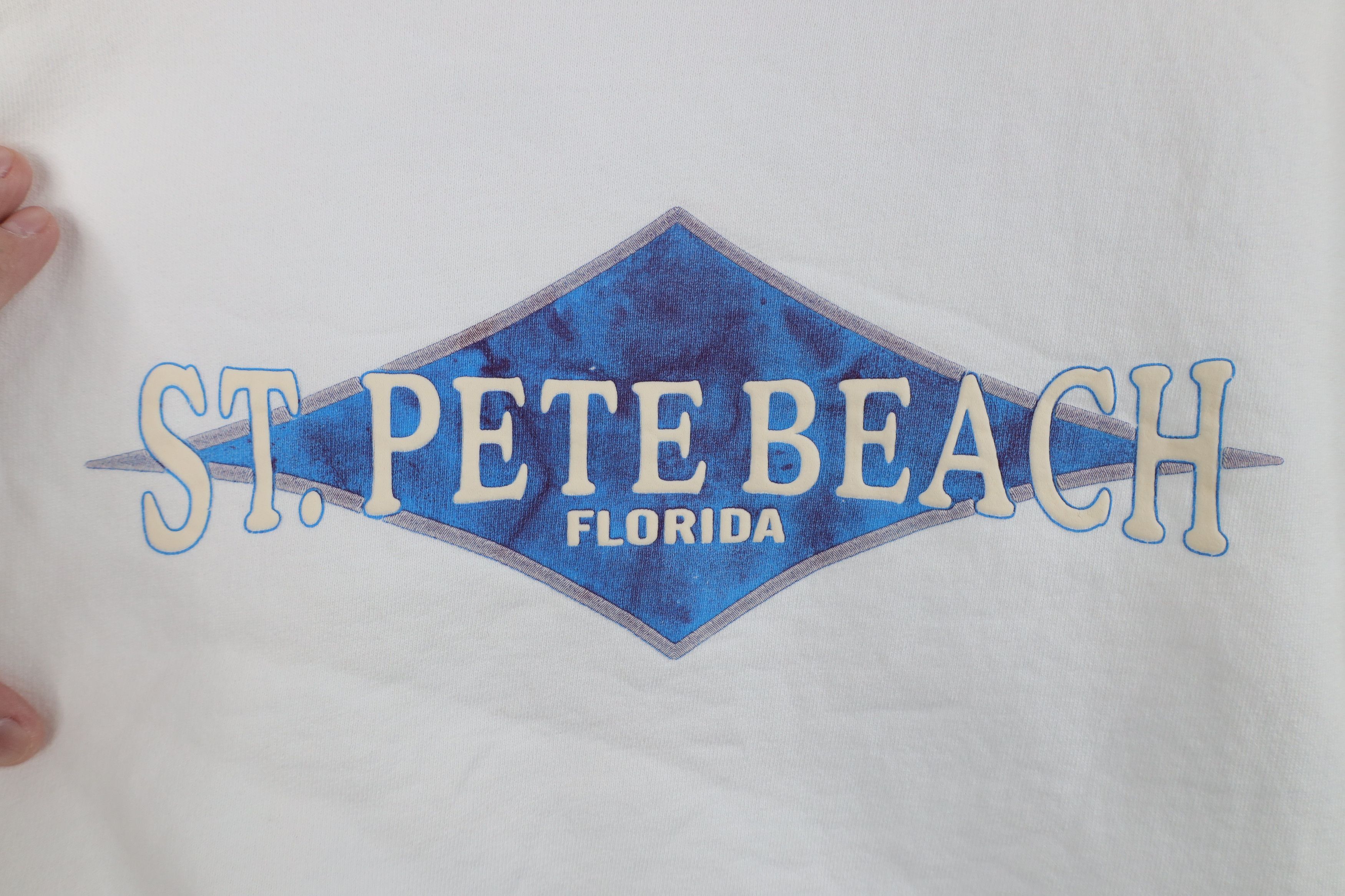 Vintage Vintage 90s Streetwear St Pete Beach Florida Sweatshirt Size XL / US 12-14 / IT 48-50 - 4 Thumbnail