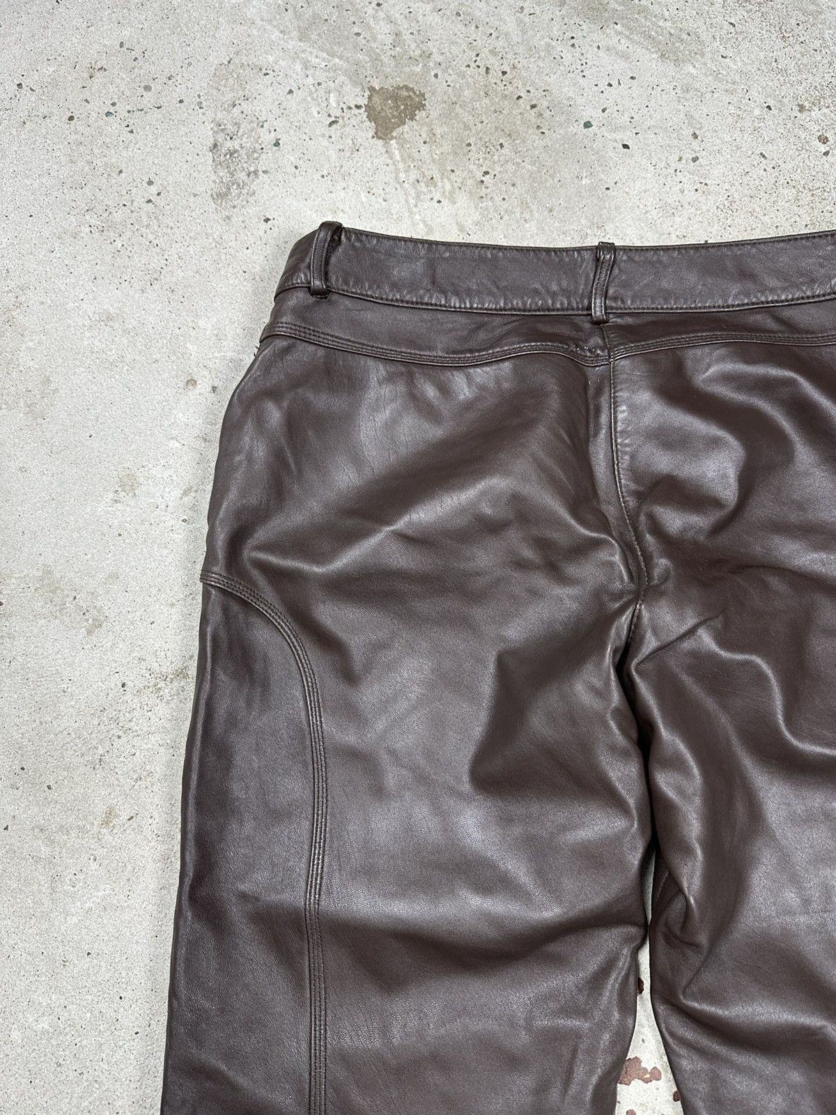 Other Vintage 90s Genuine Leather Shorts Archive rare Size US 32 / EU 48 - 11 Thumbnail