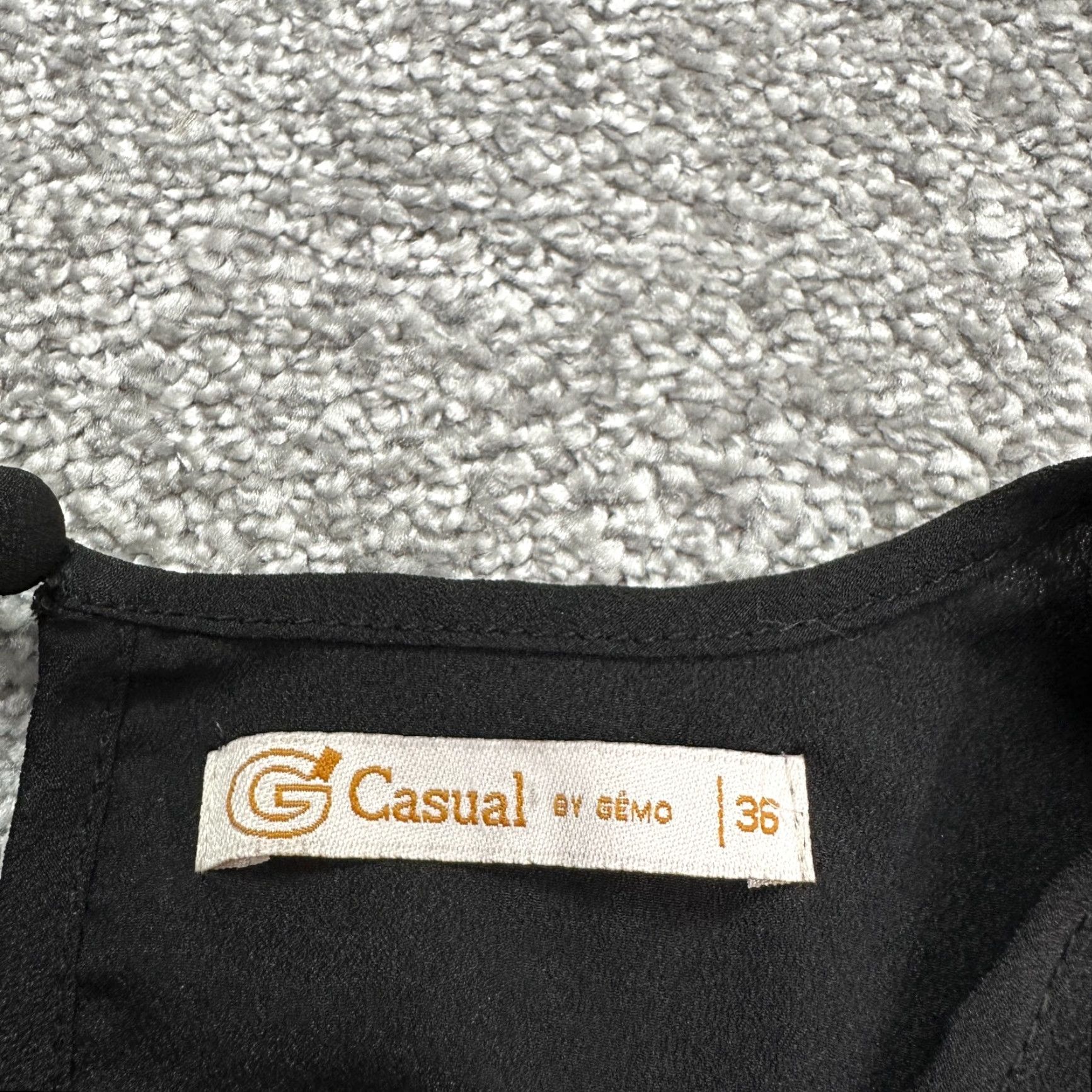 Vintage Gemo Dress Womens 36 Black Knee Length Sleeveless A-Line Sequins Work Casual Size XS / US 0-2 / IT 36-38 - 6 Thumbnail