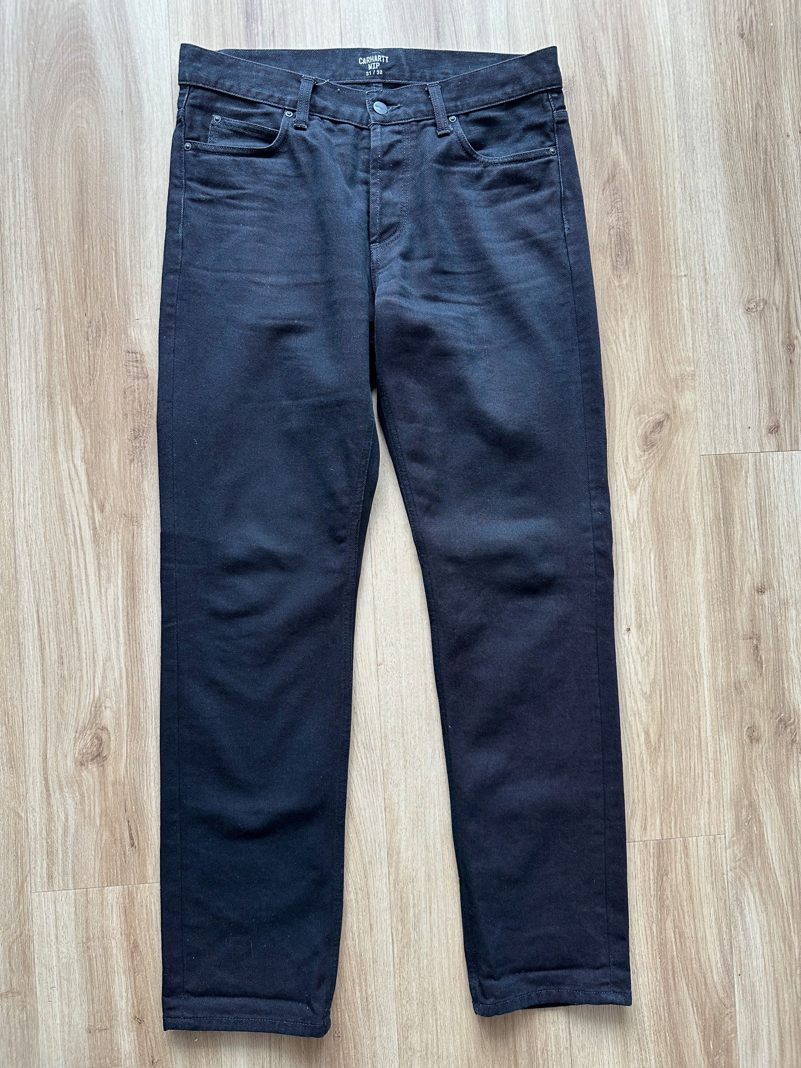 Carhartt Carhartt Wip Texas pant black denim jeans pants Size US 32 / EU 48 - 8 Thumbnail