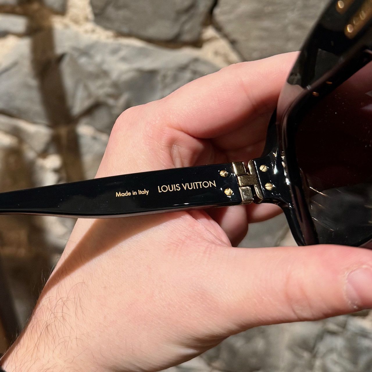 Louis Vuitton Louis Vuitton Z2516U Black Gold 1.0 Millionaires Sunglasses Size ONE SIZE - 10 Thumbnail
